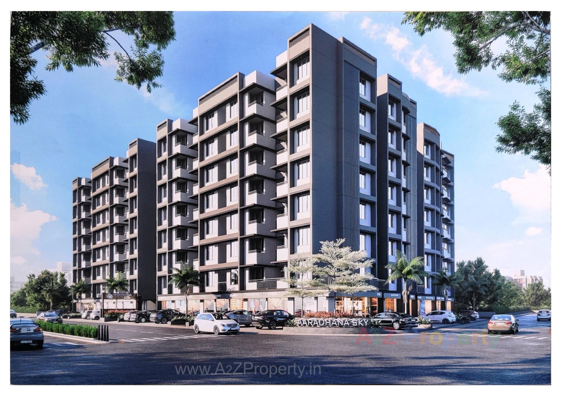 3D Elevation of real estate project Aaradhana Sky located at Vatva, Ahmedabad, Gujarat