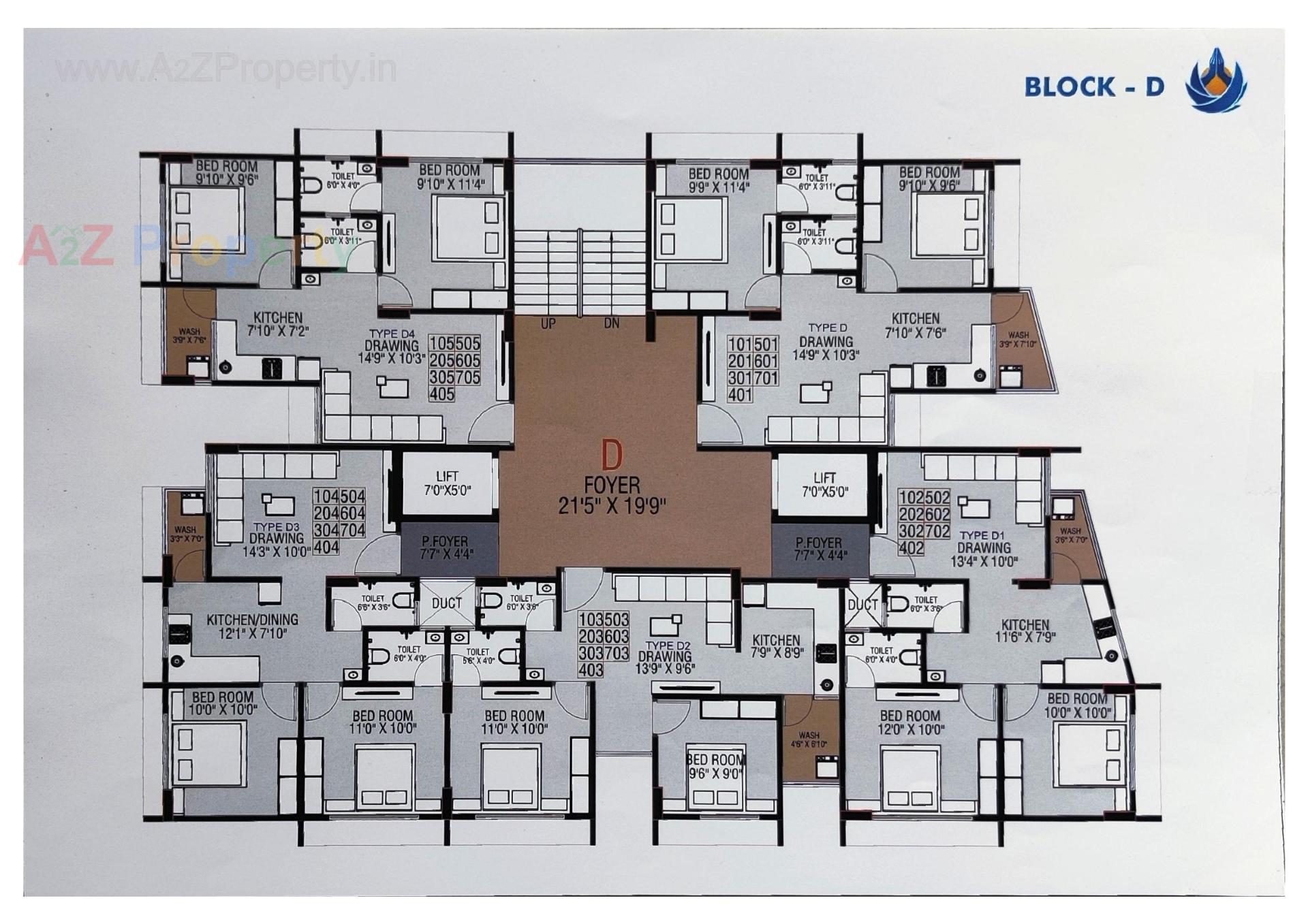 Layout of real estate project Aaradhana Sky located at Vatva, Ahmedabad, Gujarat