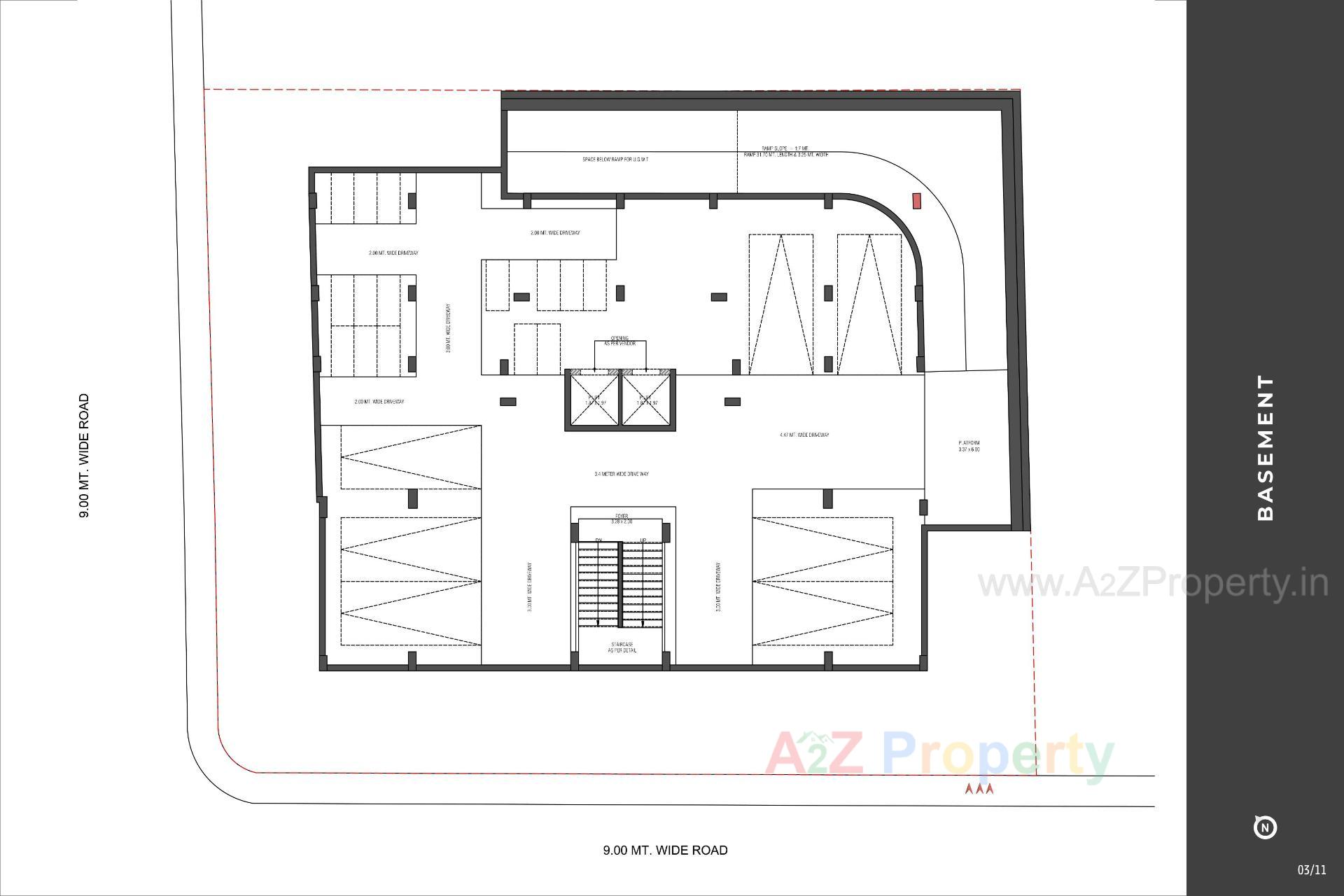 Layout of real estate project Aaradhya Elegance located at Changispur, Ahmedabad, Gujarat