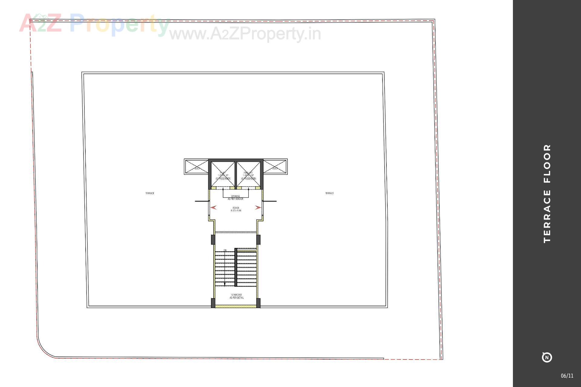 Layout of real estate project Aaradhya Elegance located at Changispur, Ahmedabad, Gujarat