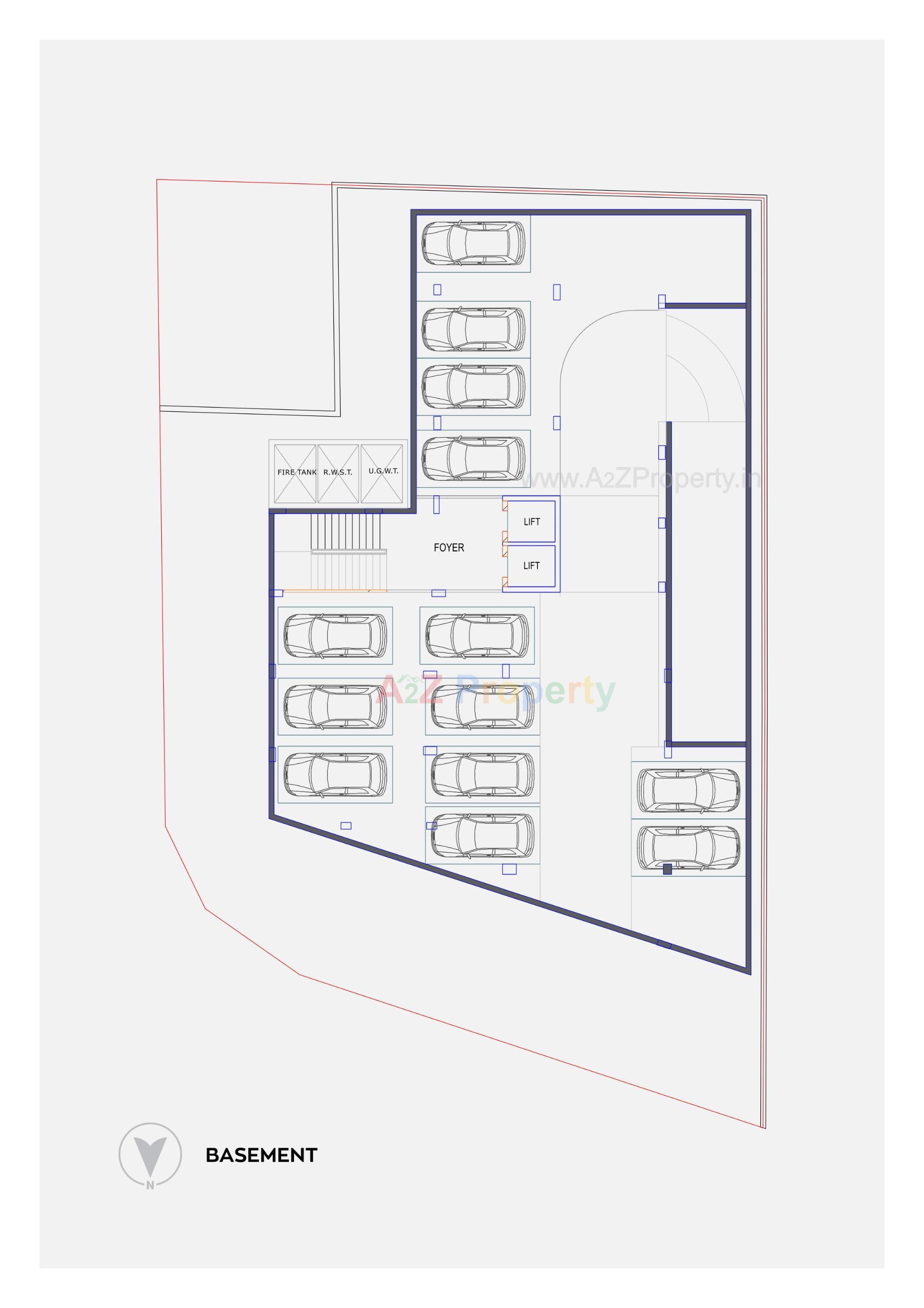 Layout of real estate project Aaradhya located at Acher, Ahmedabad, Gujarat