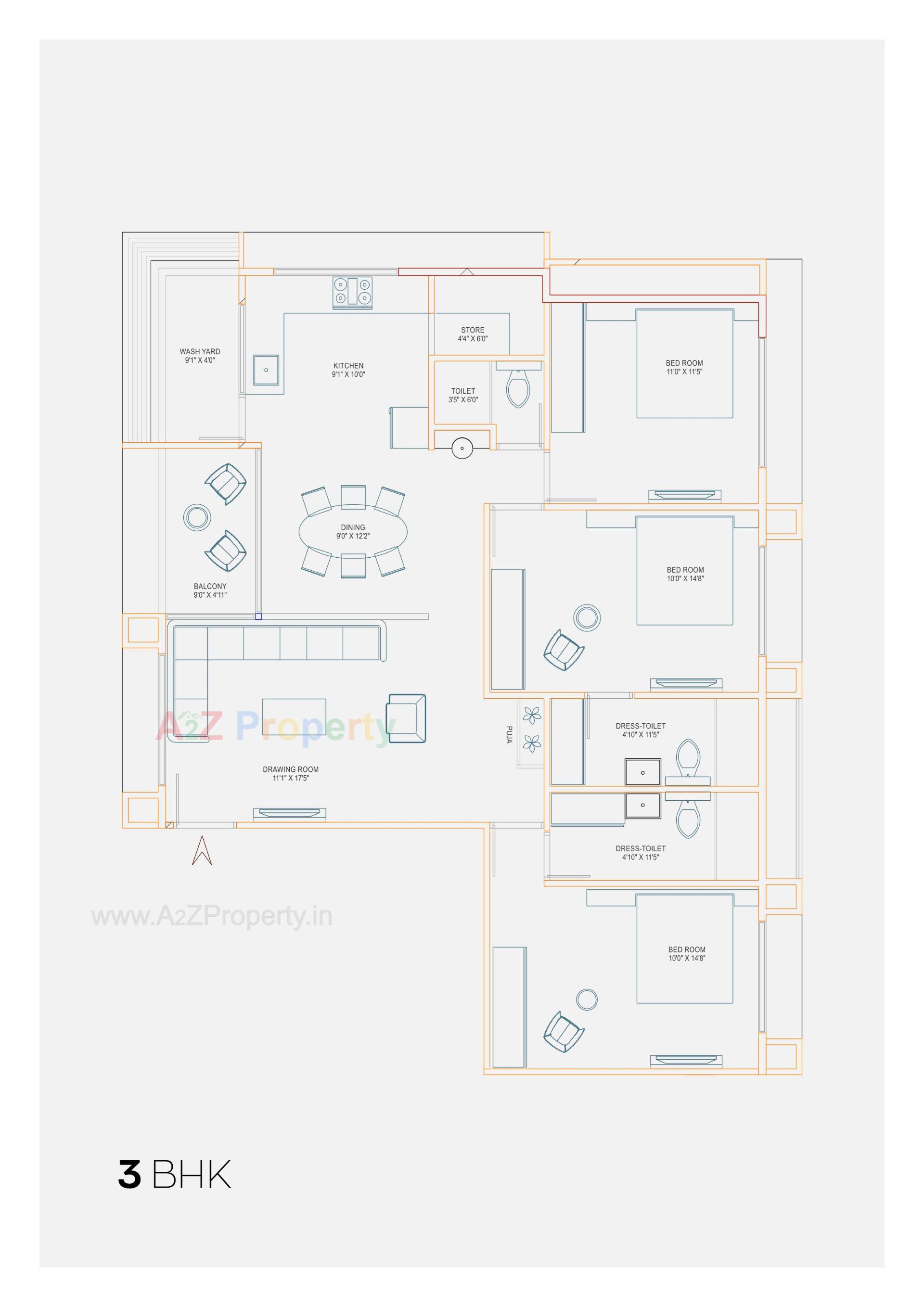 Layout of real estate project Aaradhya located at Acher, Ahmedabad, Gujarat