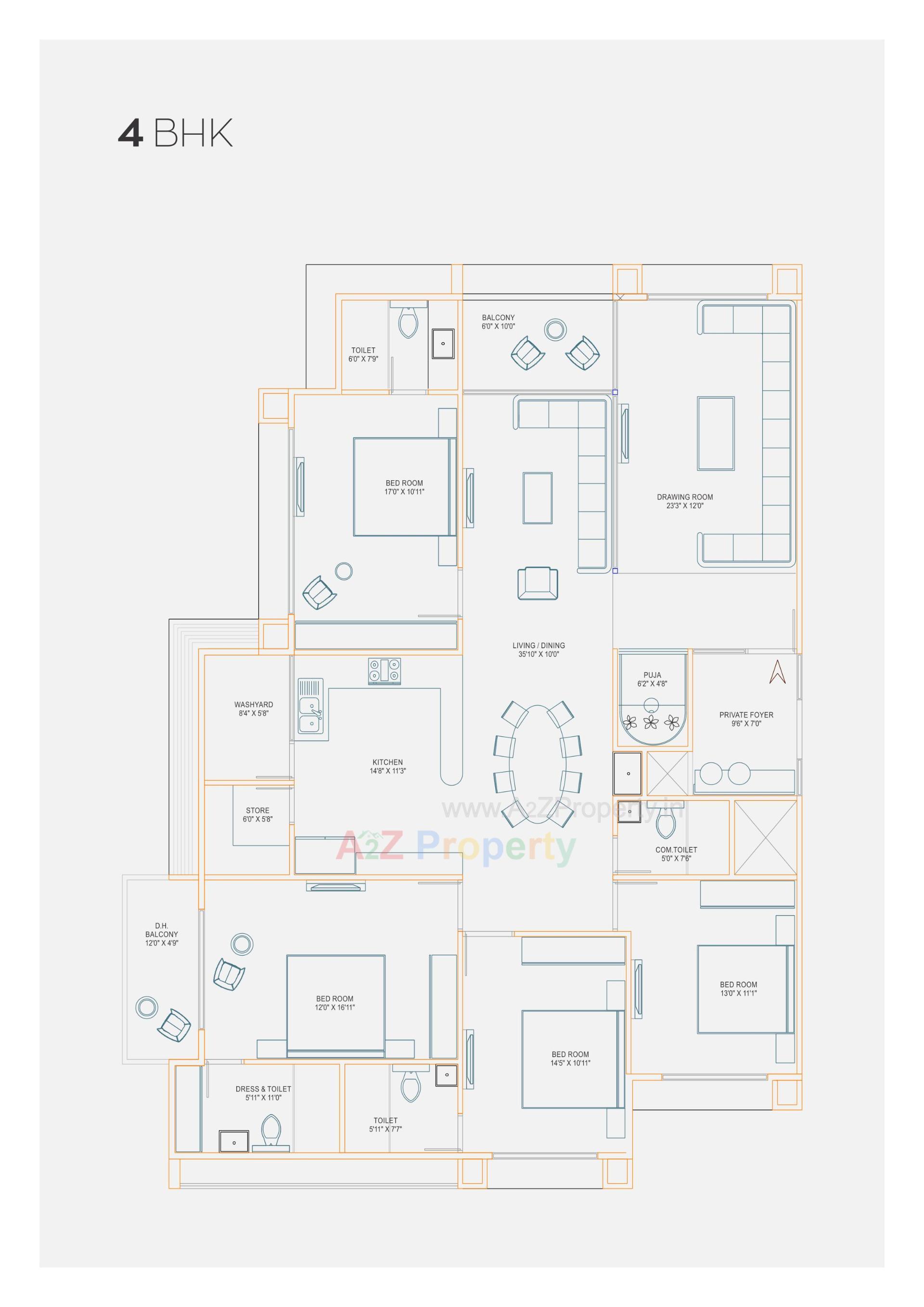 Layout of real estate project Aaradhya located at Acher, Ahmedabad, Gujarat