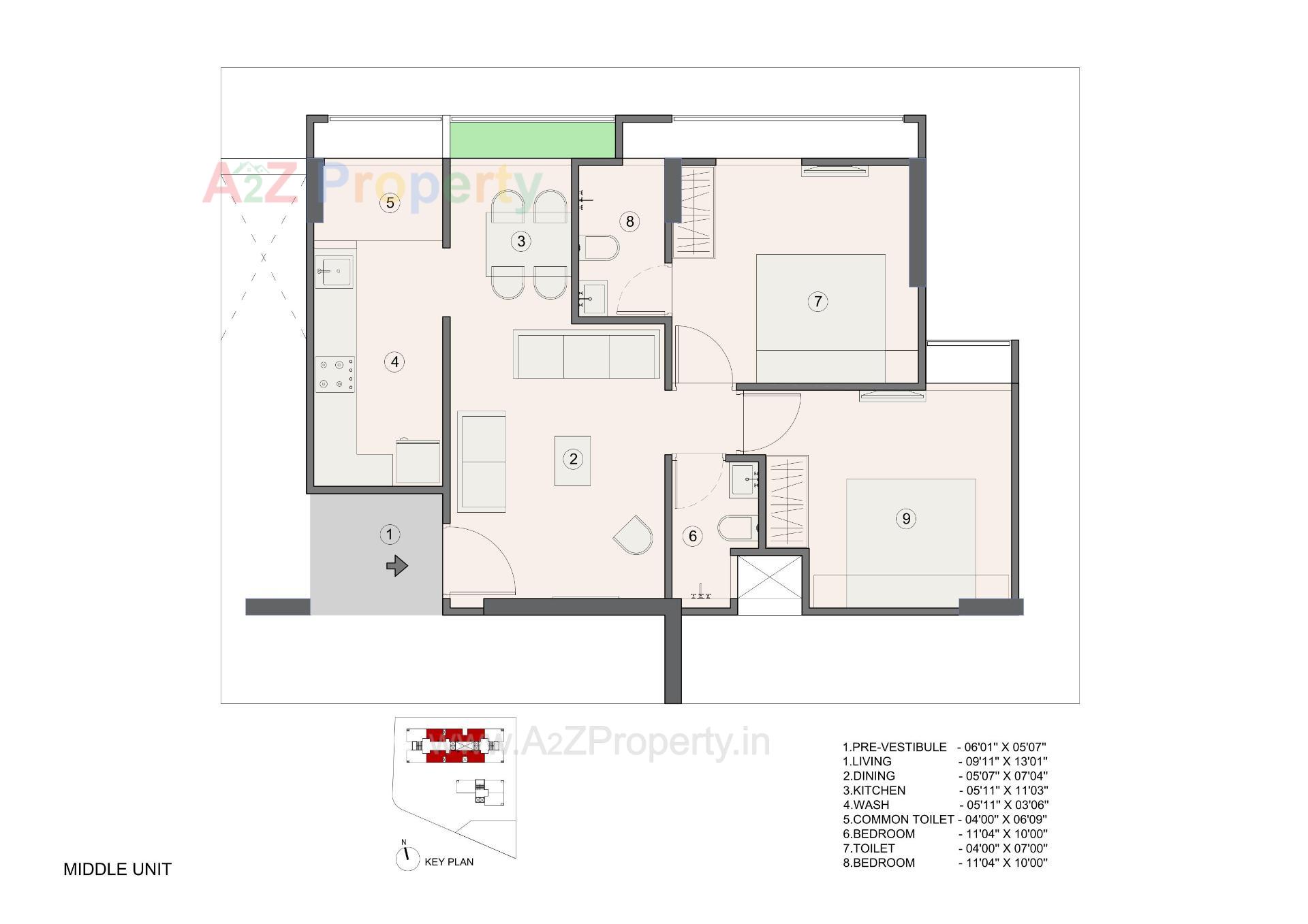 Layout of real estate project Aarambh Prime located at Chandlodia, Ahmedabad, Gujarat