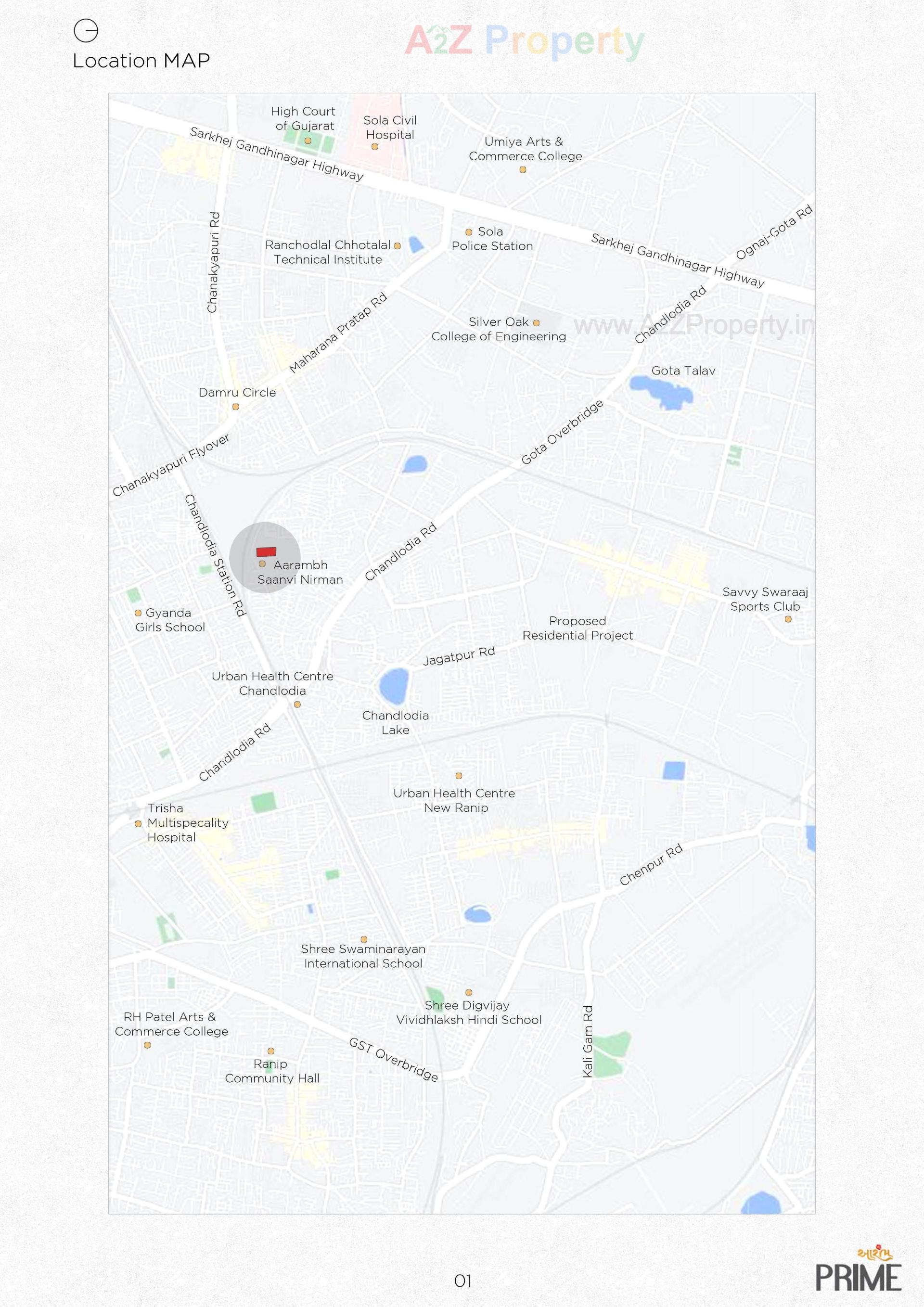  of real estate project Aarambh Prime located at Chandlodia, Ahmedabad, Gujarat