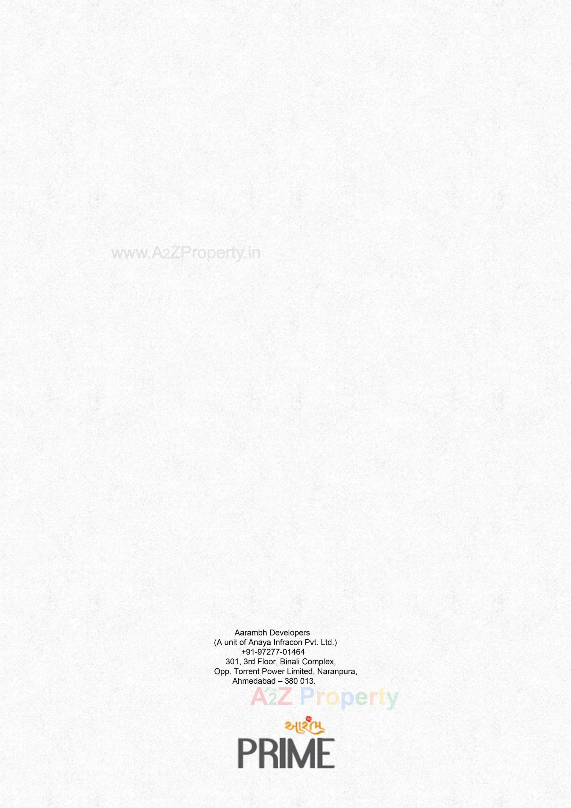  of real estate project Aarambh Prime located at Chandlodia, Ahmedabad, Gujarat