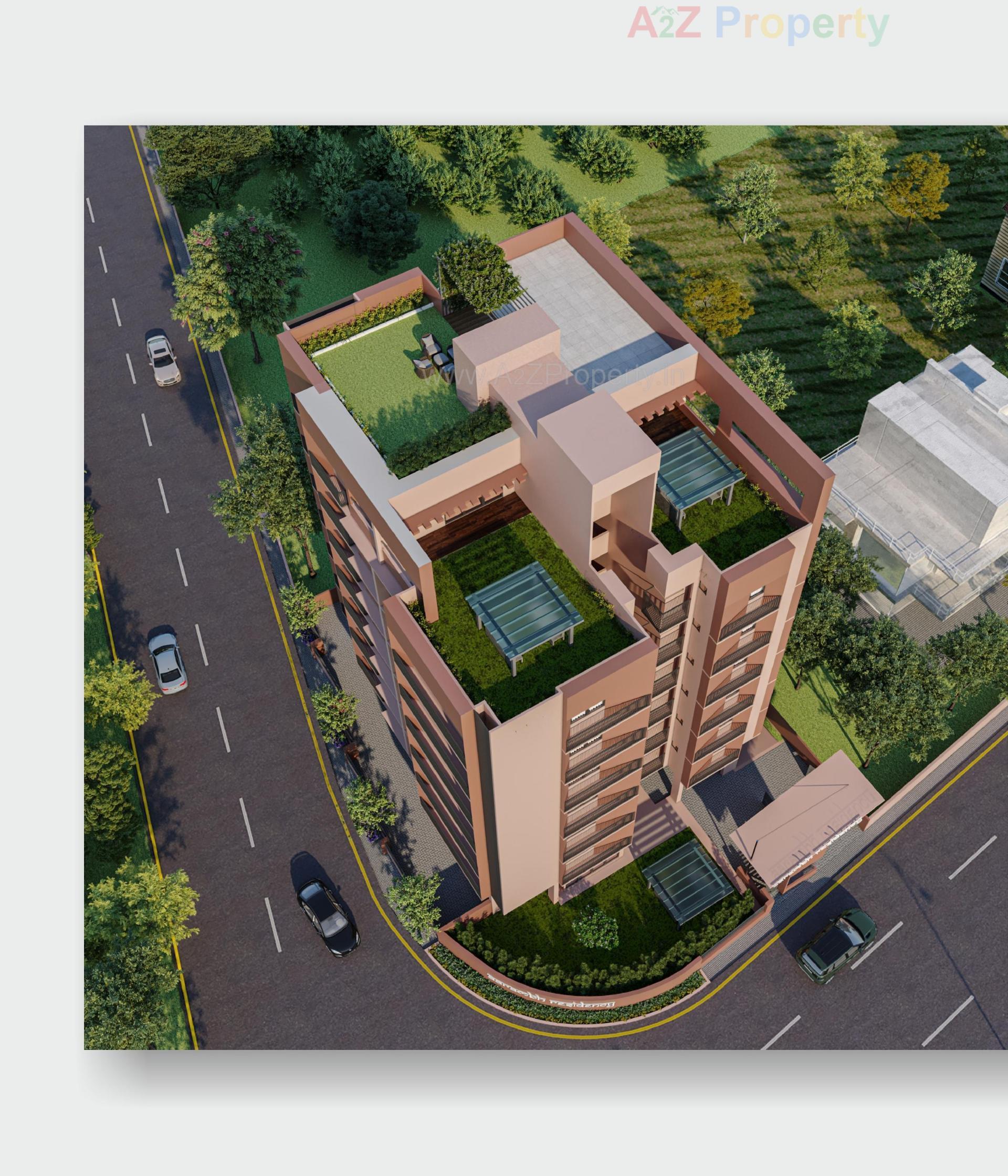 3D Elevation of real estate project Aarambh Residency located at Vastral, Ahmedabad, Gujarat