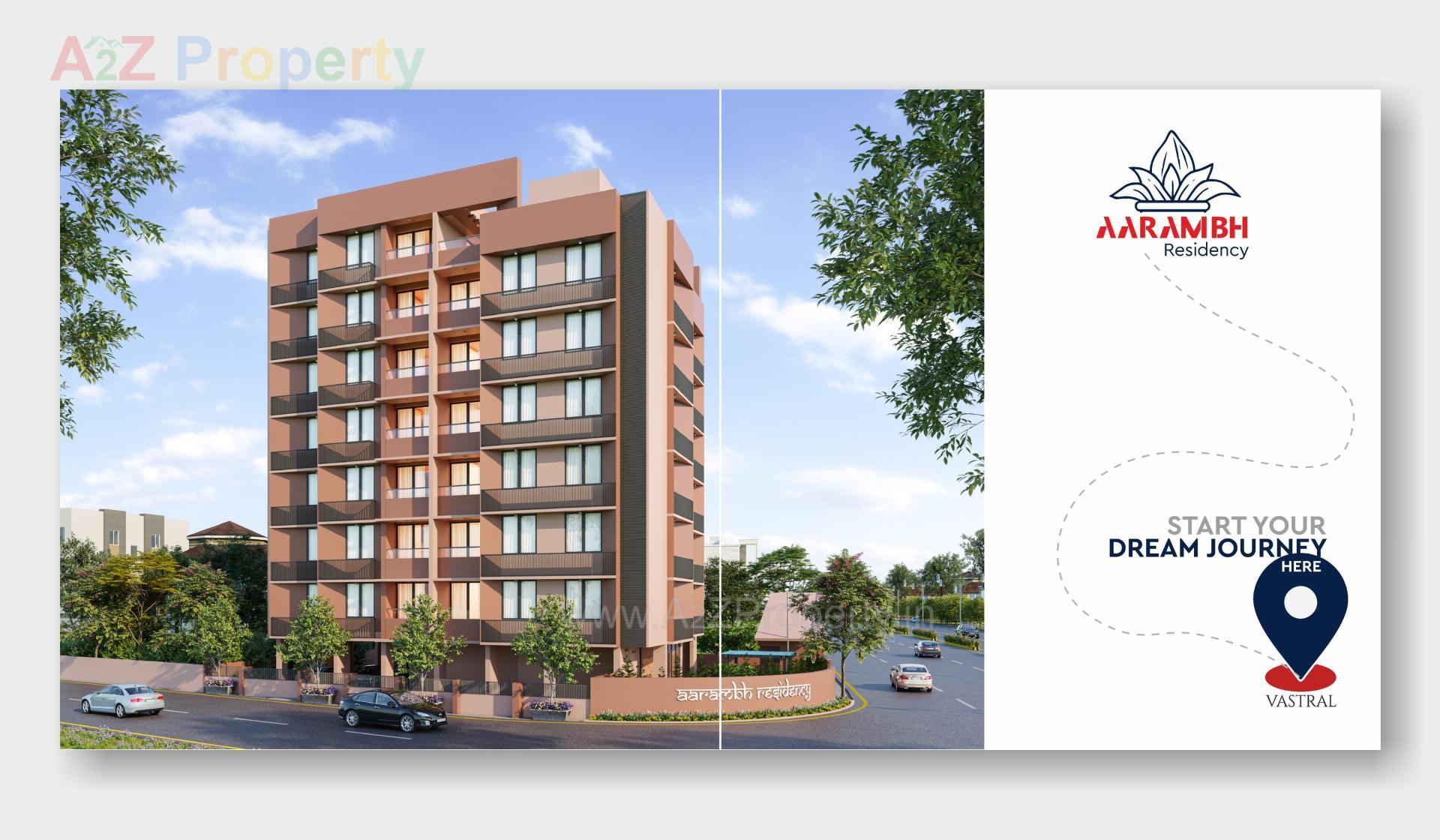 3D Elevation of real estate project Aarambh Residency located at Vastral, Ahmedabad, Gujarat