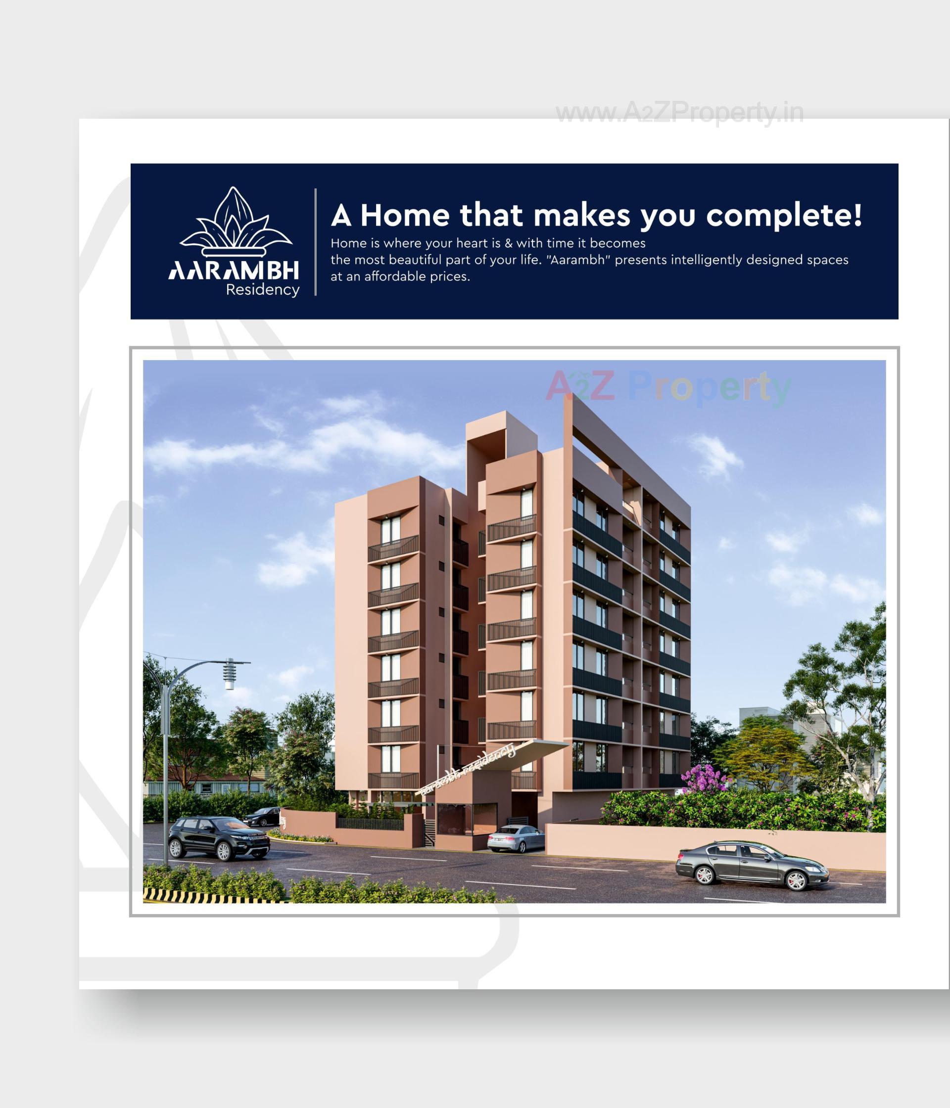 3D Elevation of real estate project Aarambh Residency located at Vastral, Ahmedabad, Gujarat