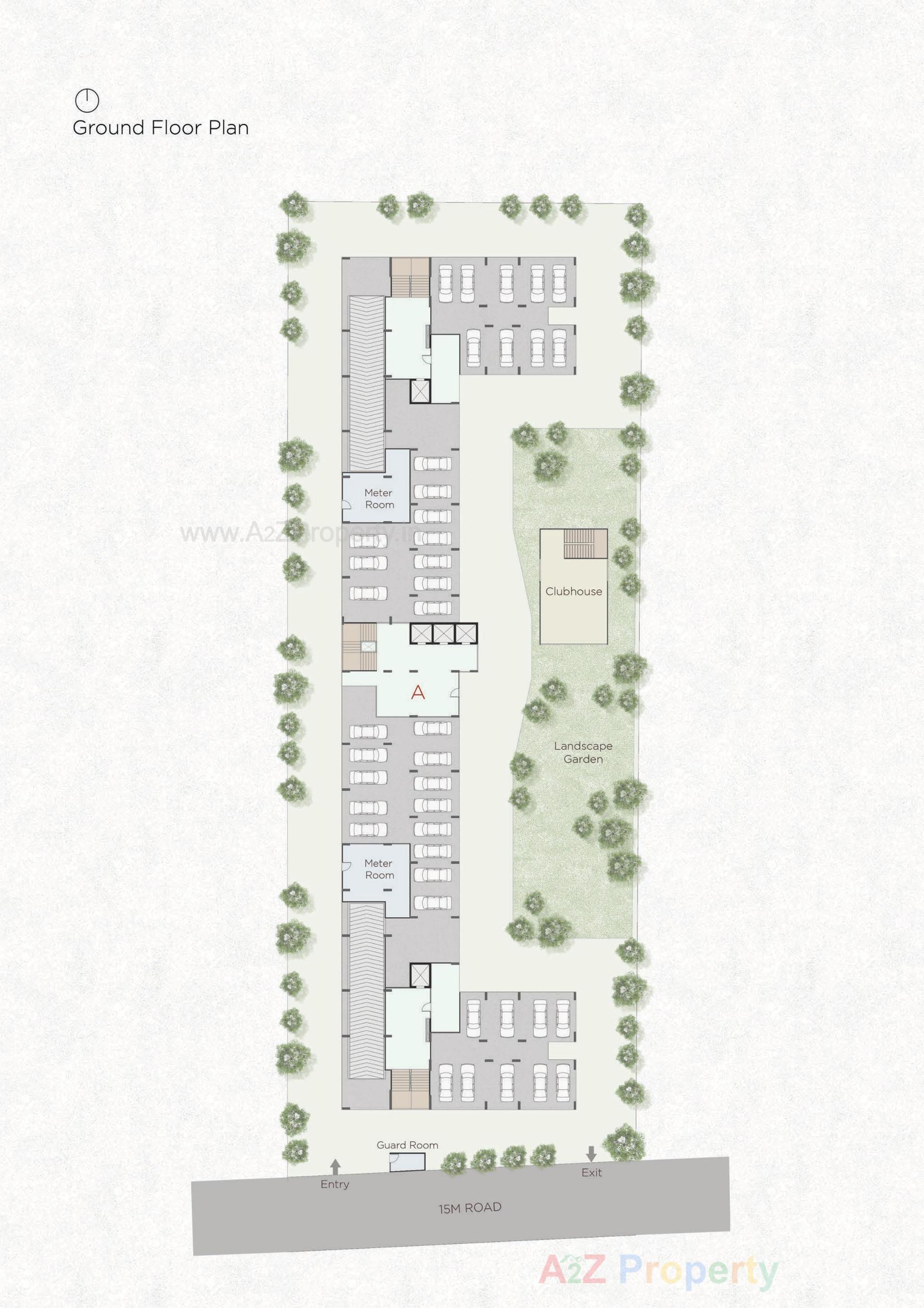 Layout of real estate project Aarambh Zest located at Chandlodia, Ahmedabad, Gujarat