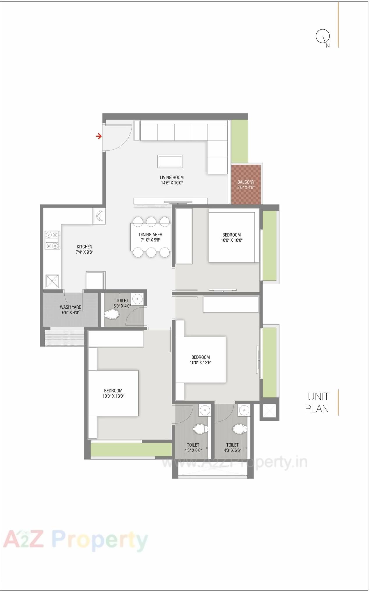 Layout of real estate project Aarambh located at Ghuma, Ahmedabad, Gujarat