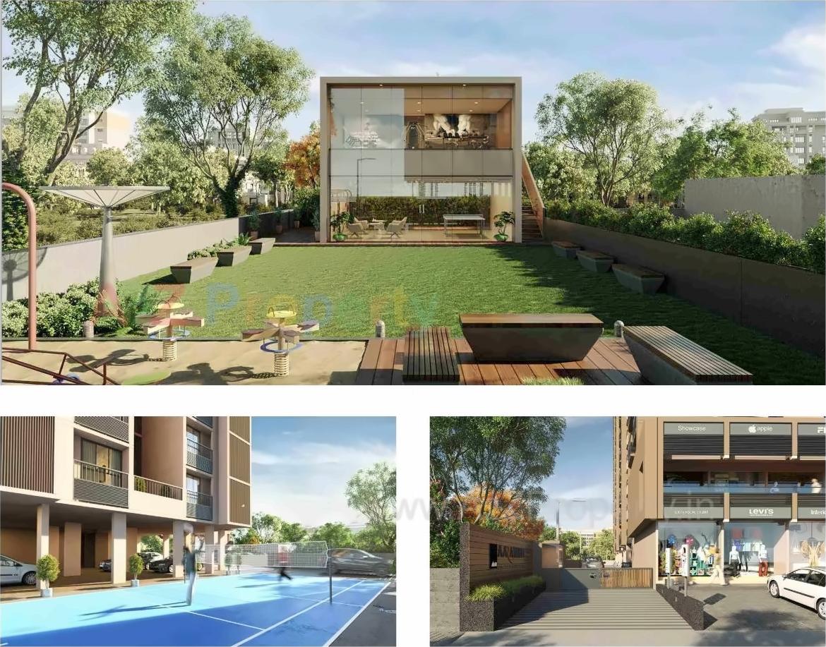 3D Elevation of real estate project Aarambh located at Ghuma, Ahmedabad, Gujarat