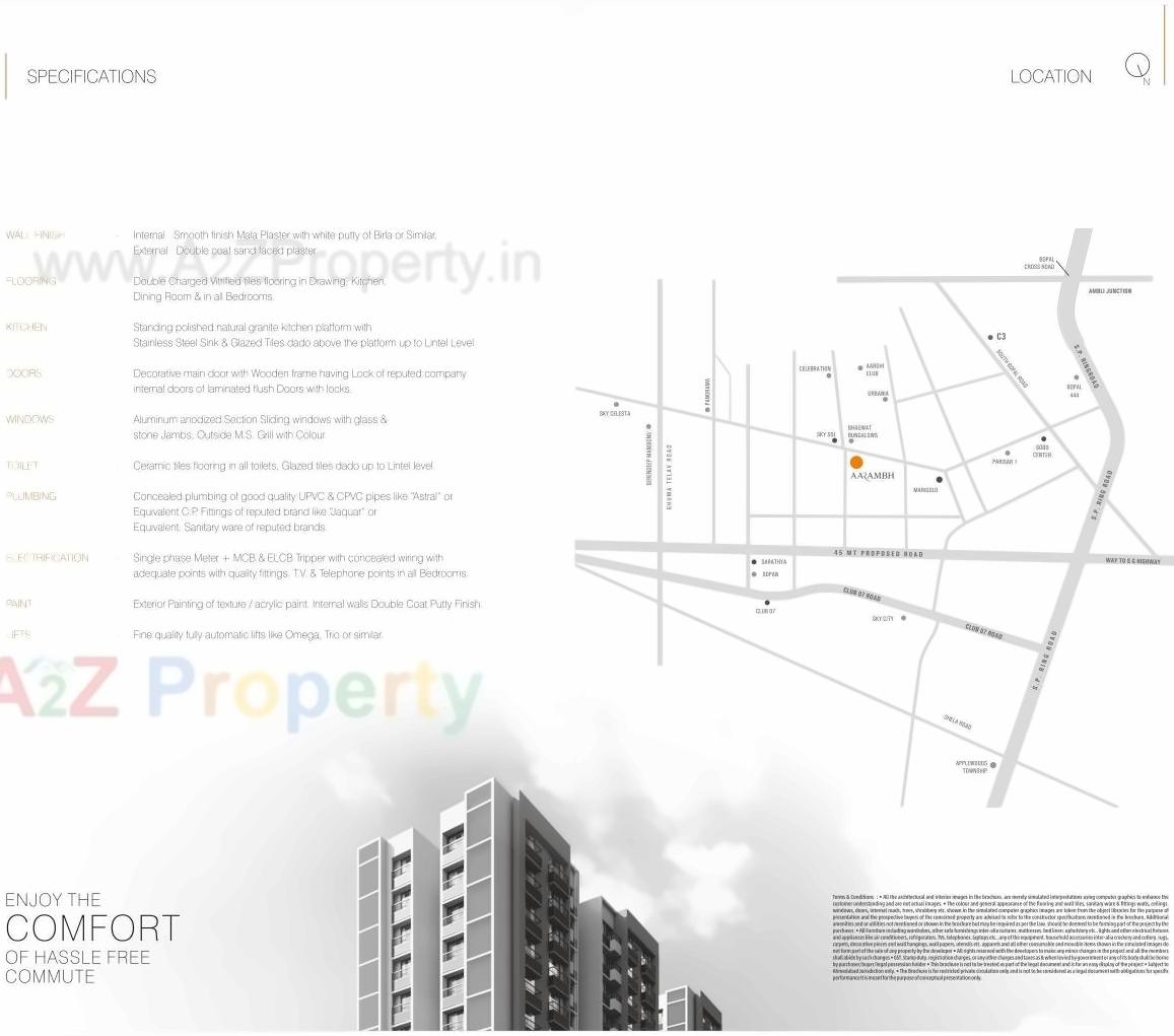  of real estate project Aarambh located at Ghuma, Ahmedabad, Gujarat