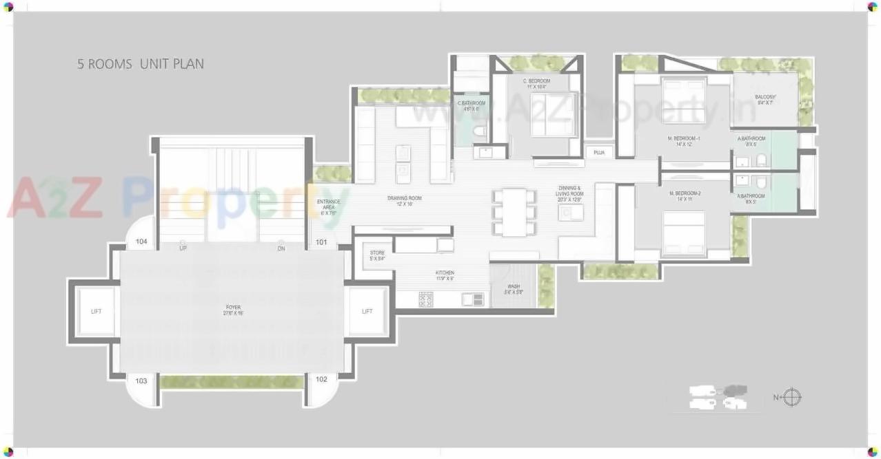 Layout of real estate project Aarambh located at Chandkheda, Ahmedabad, Gujarat