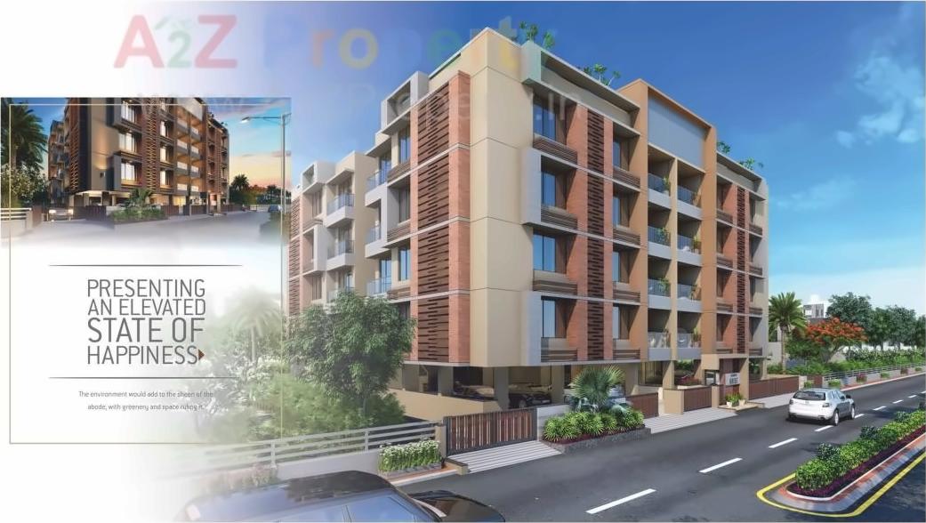 3D Elevation of real estate project Aarav Arise located at Vastrapur, Ahmedabad, Gujarat