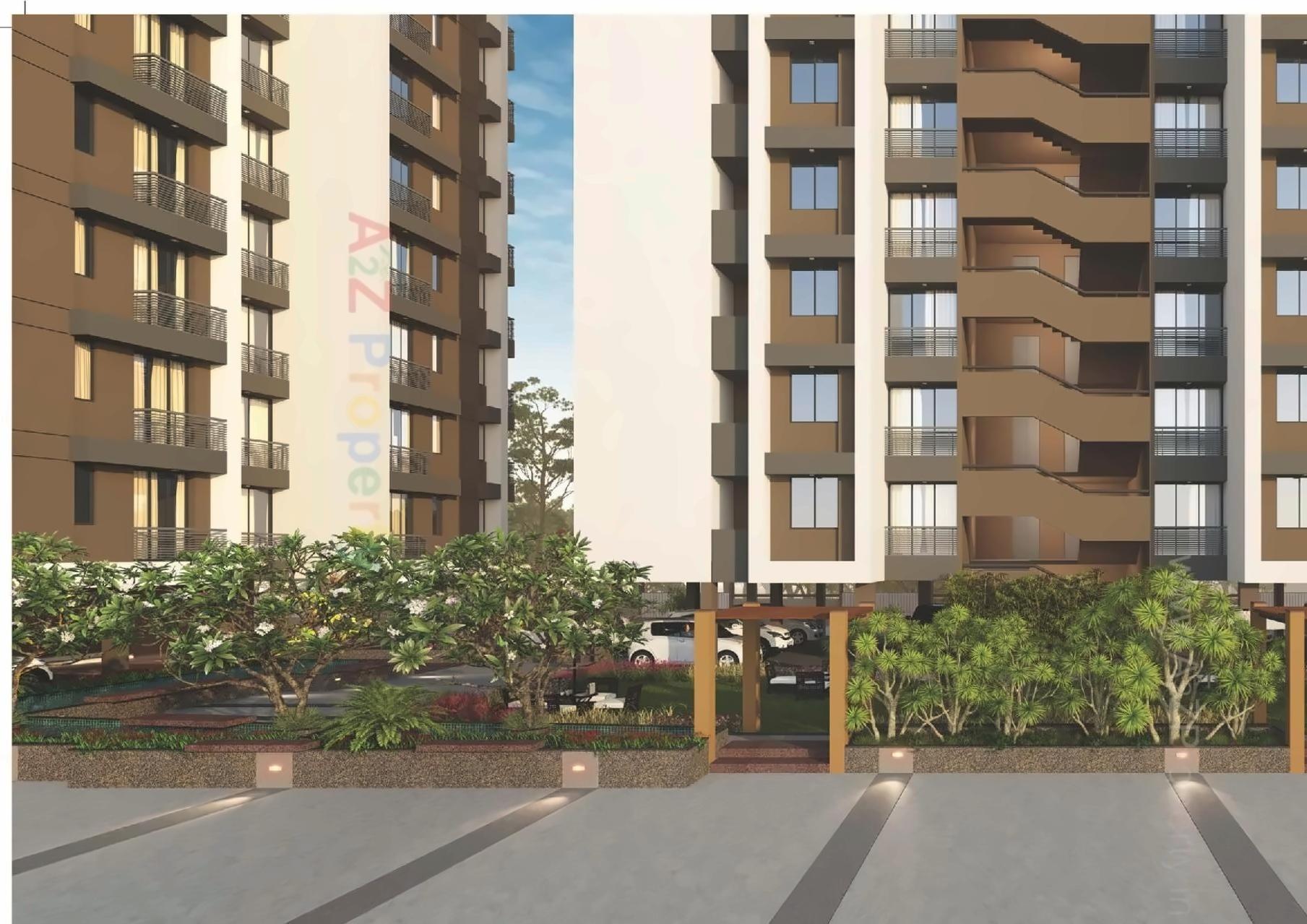 3D Elevation of real estate project Aaravi 1 located at Bopal, Ahmedabad, Gujarat