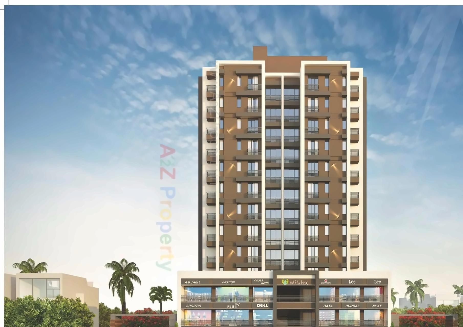 3D Elevation of real estate project Aaravi 1 located at Bopal, Ahmedabad, Gujarat