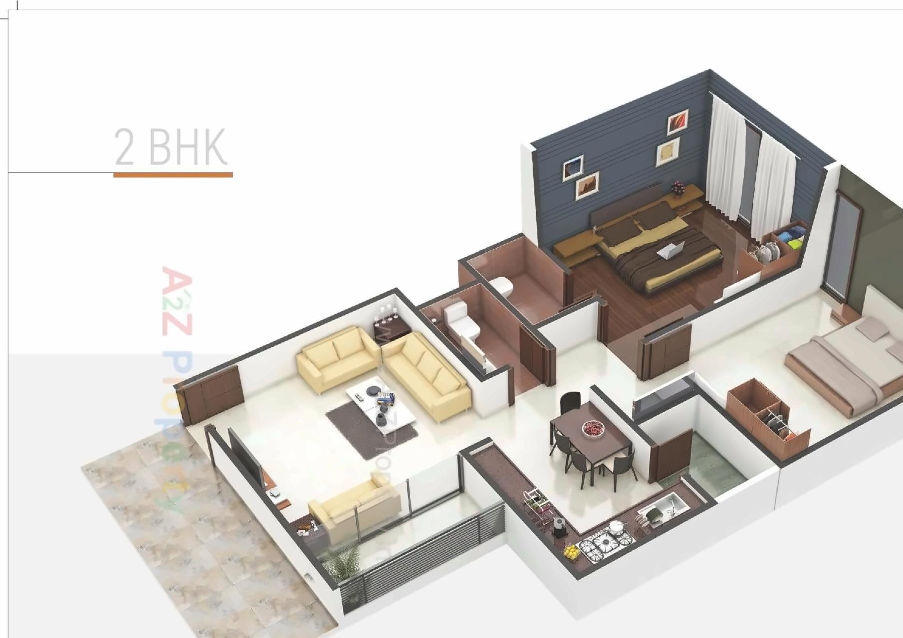 Layout of real estate project Aaravi 1 located at Bopal, Ahmedabad, Gujarat