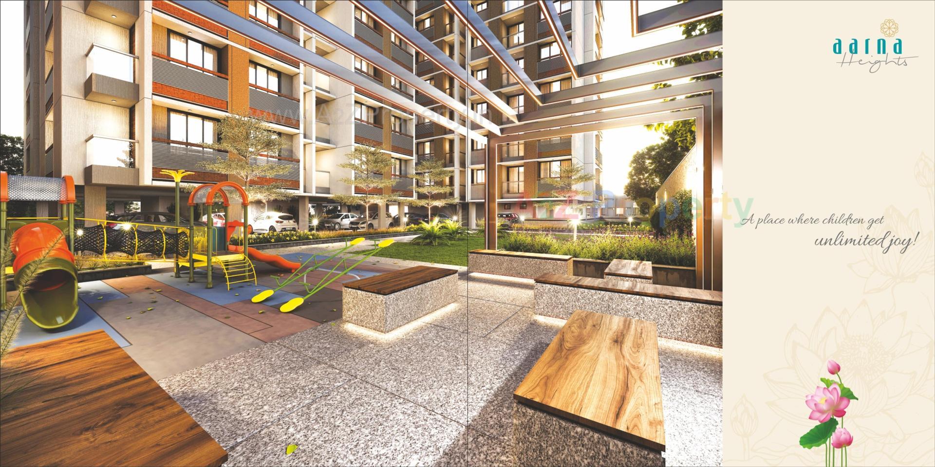 3D Elevation of real estate project Aarna Heights located at Nikol, Ahmedabad, Gujarat