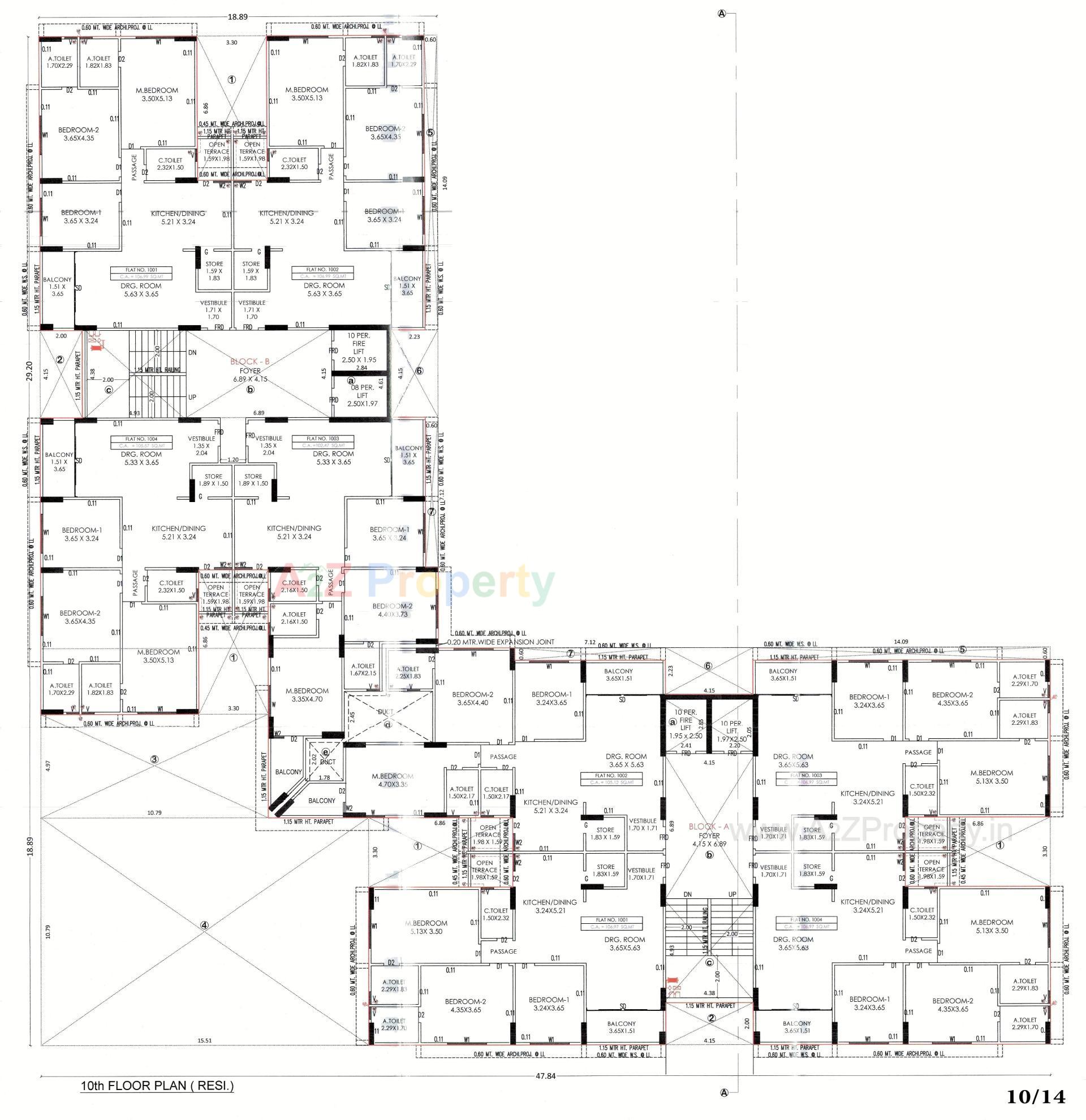 Layout of real estate project Aarohi Avinya located at Jodhpur, Ahmedabad, Gujarat