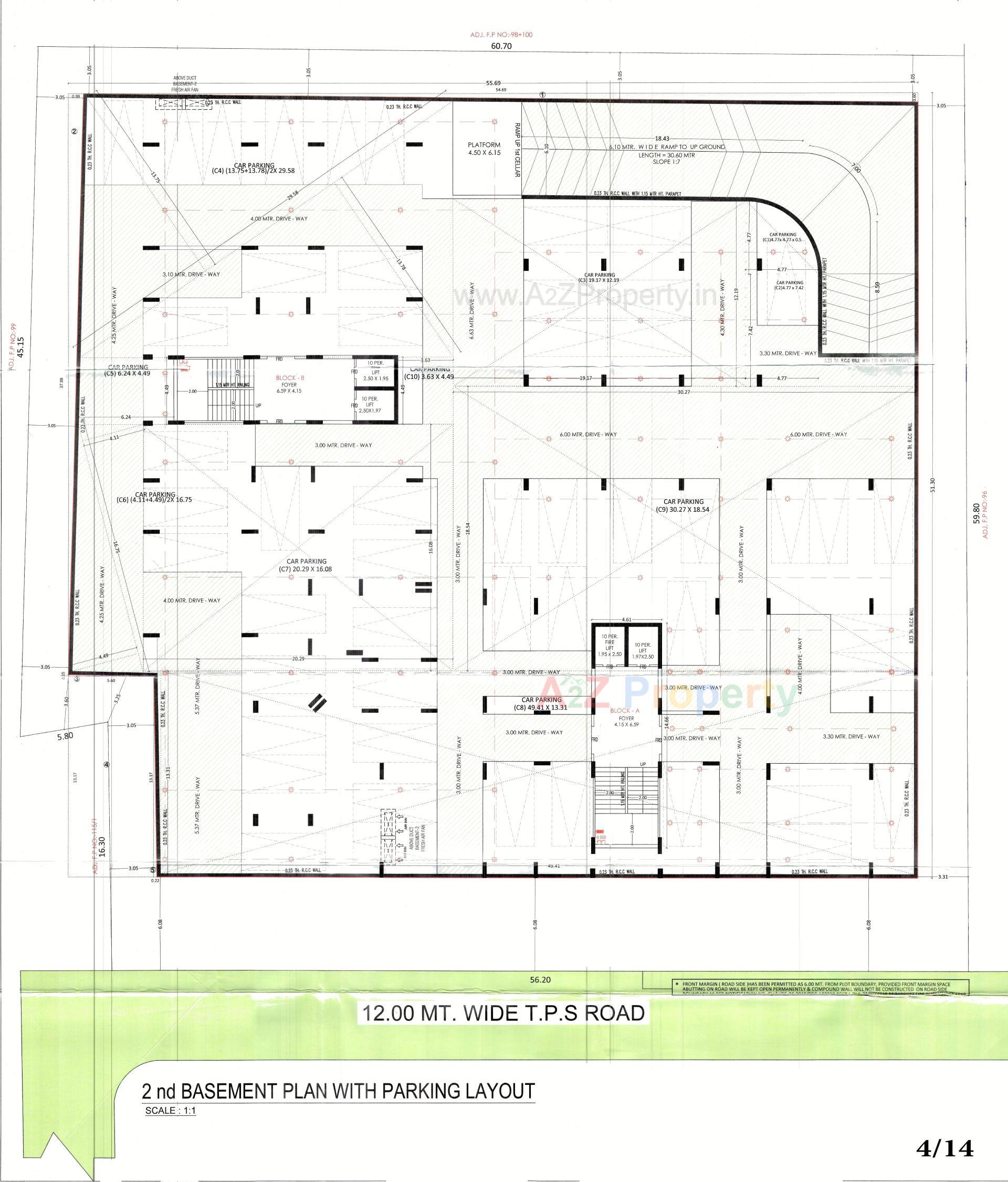 Layout of real estate project Aarohi Avinya located at Jodhpur, Ahmedabad, Gujarat