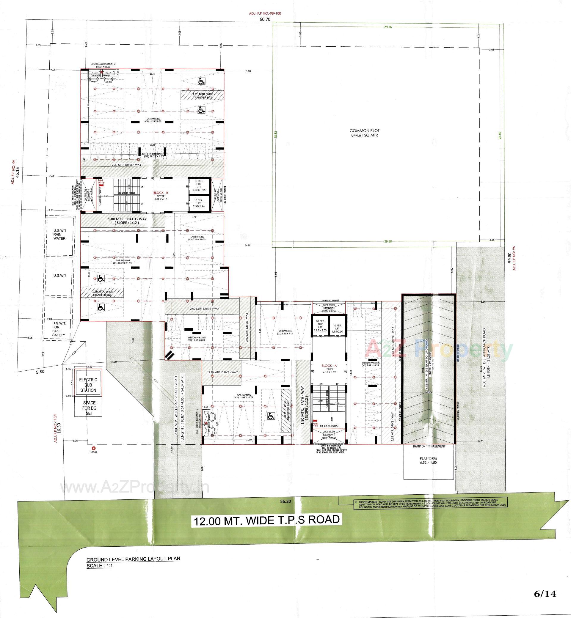 Layout of real estate project Aarohi Avinya located at Jodhpur, Ahmedabad, Gujarat