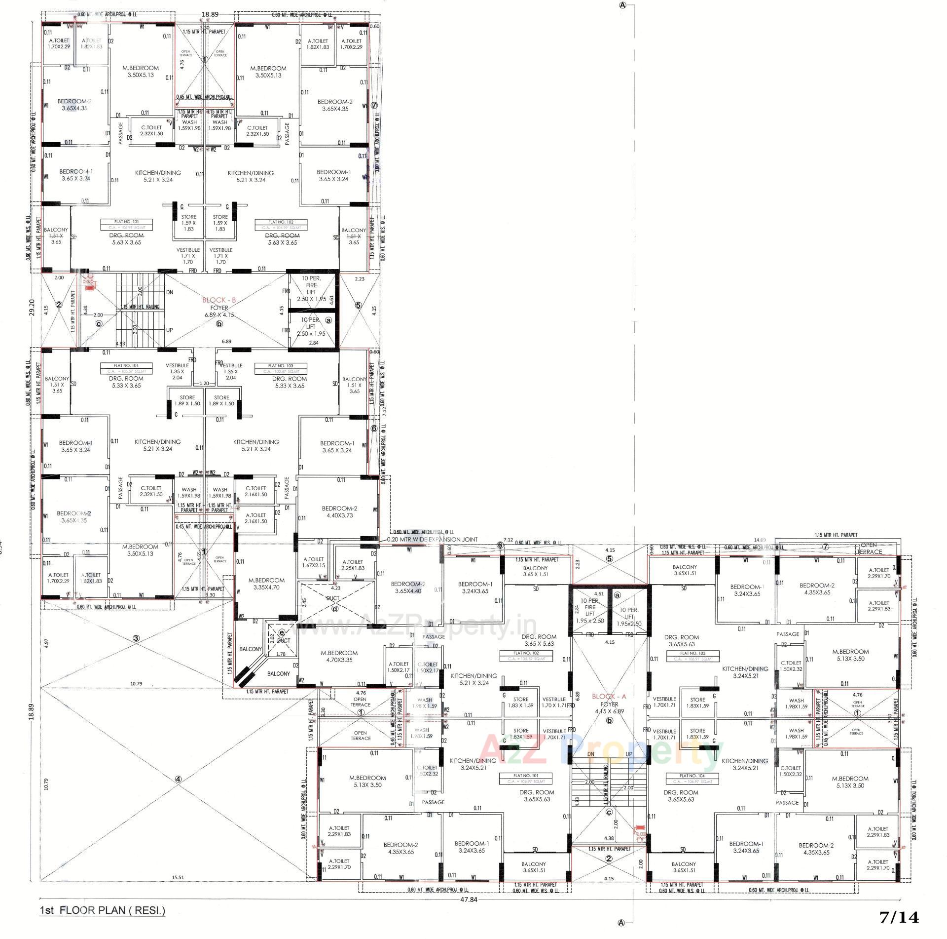 Layout of real estate project Aarohi Avinya located at Jodhpur, Ahmedabad, Gujarat