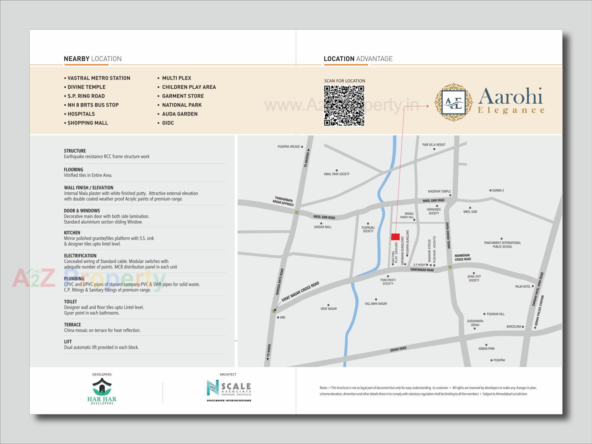  of real estate project Aarohi Elegance located at Nikol, Ahmedabad, Gujarat