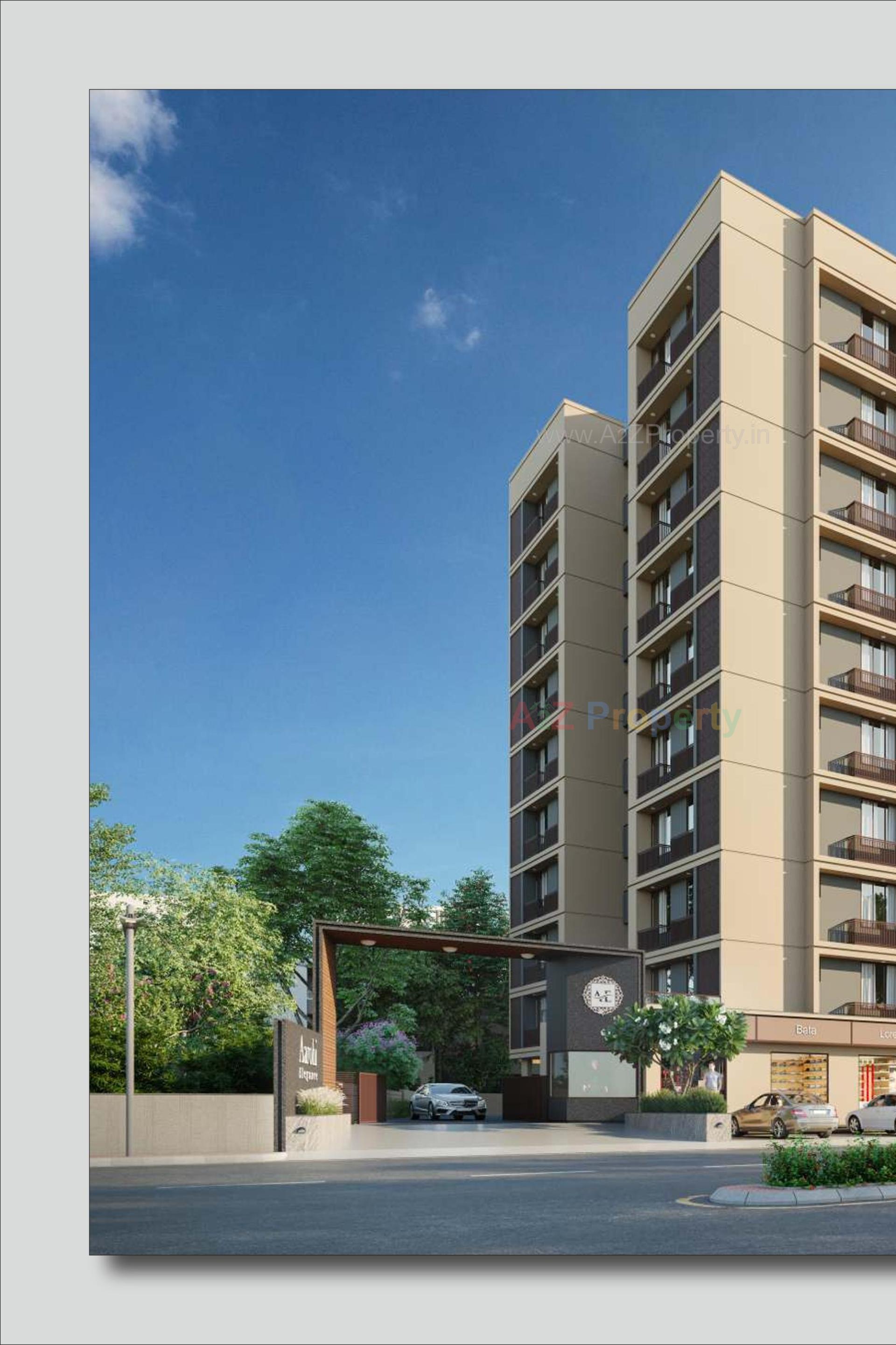 3D Elevation of real estate project Aarohi Elegance located at Nikol, Ahmedabad, Gujarat