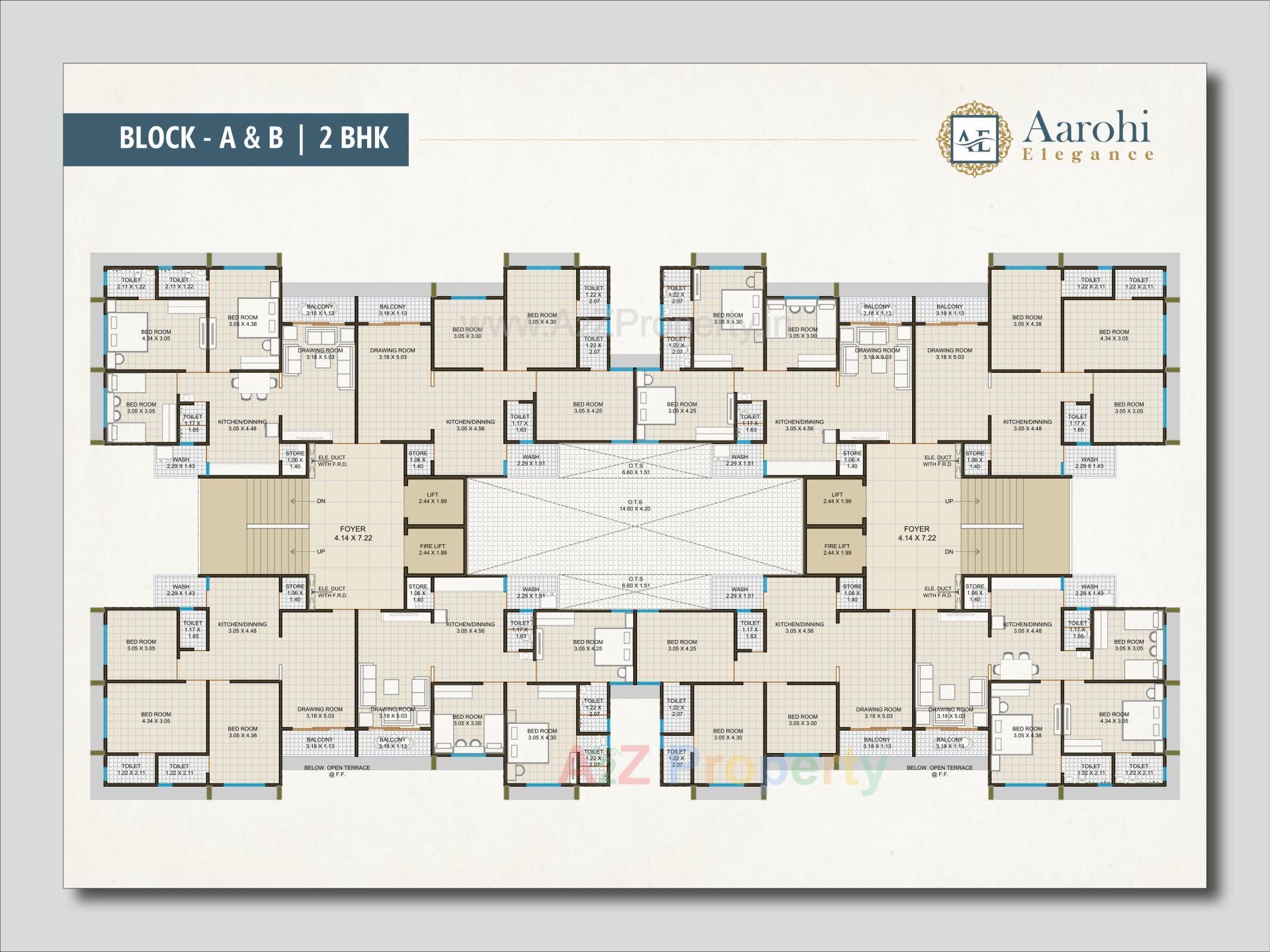 Layout of real estate project Aarohi Elegance located at Nikol, Ahmedabad, Gujarat