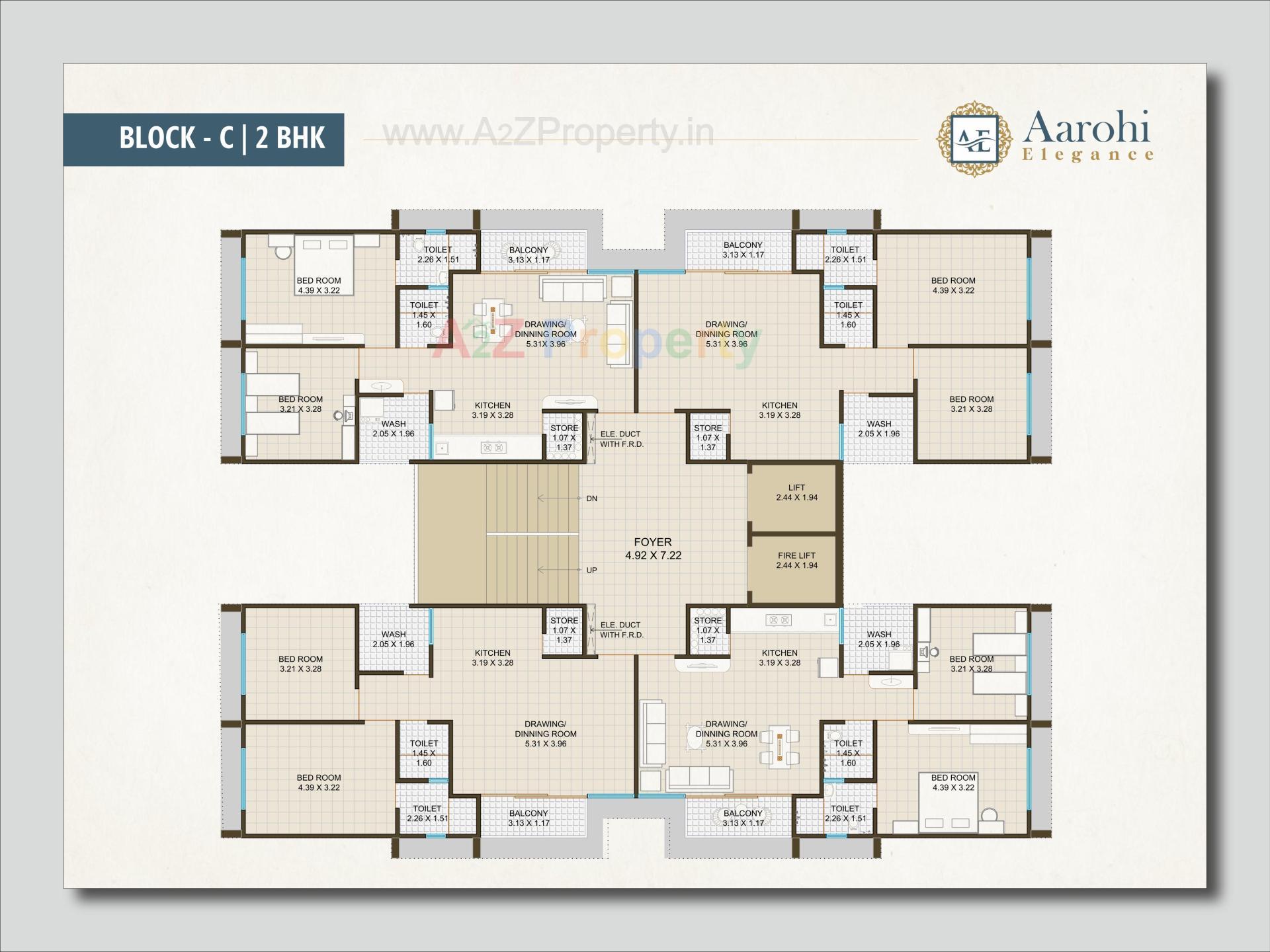 Layout of real estate project Aarohi Elegance located at Nikol, Ahmedabad, Gujarat