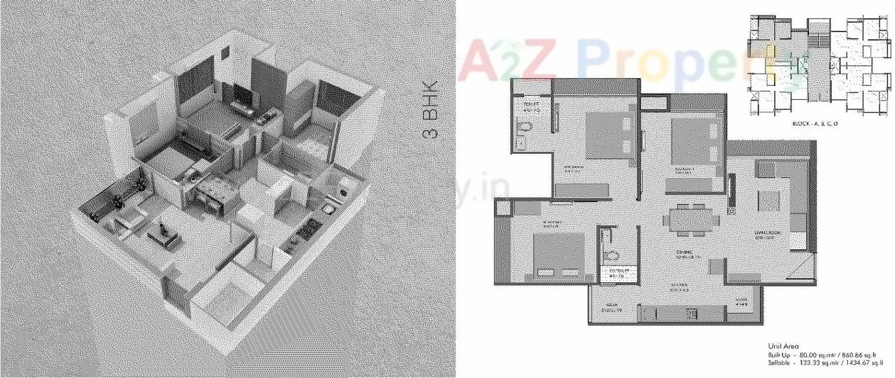 Layout of real estate project Aarohi Elysium located at Bopal, Ahmedabad, Gujarat