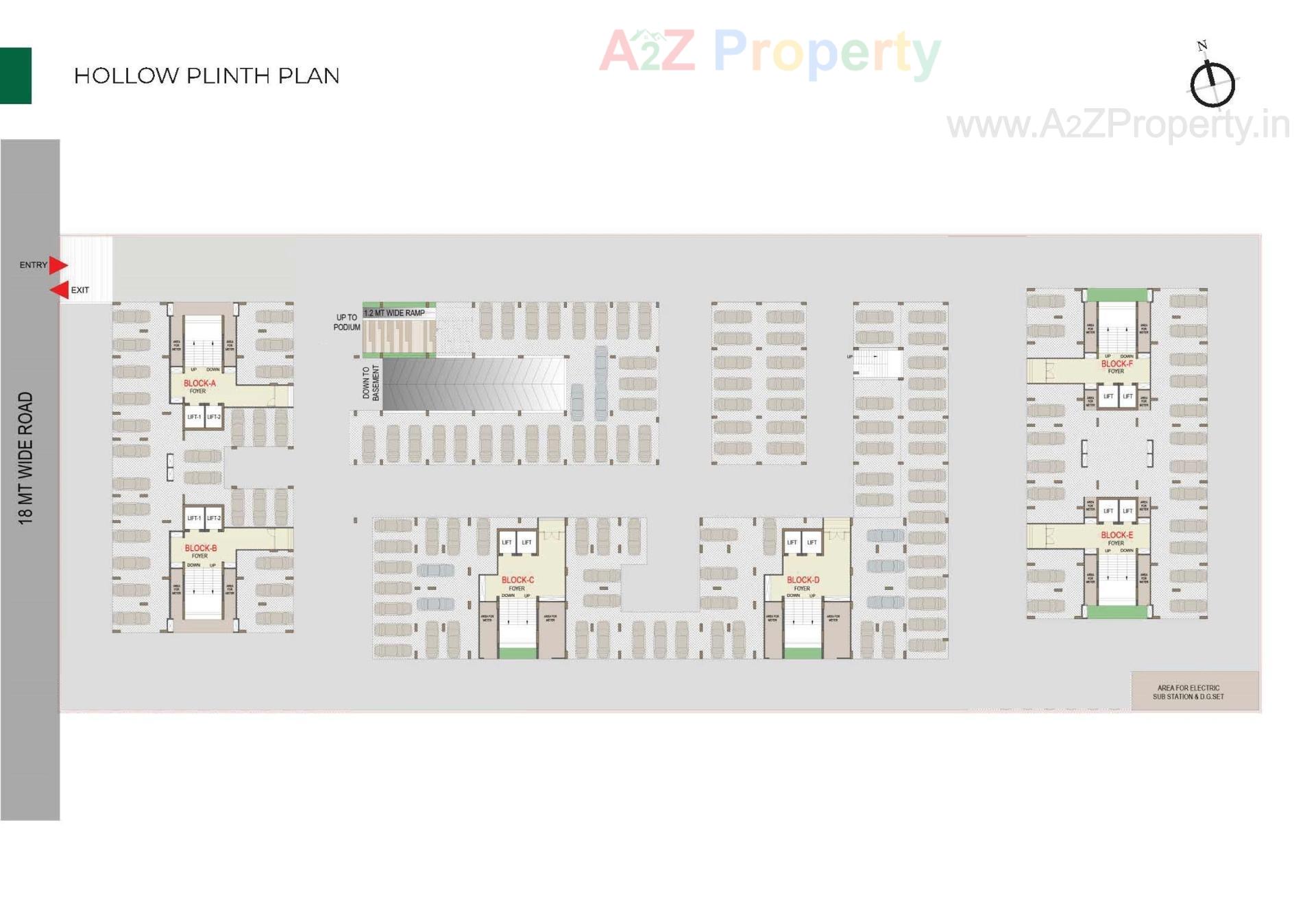 Layout of real estate project Aarohi Nimbus located at Ghuma, Ahmedabad, Gujarat