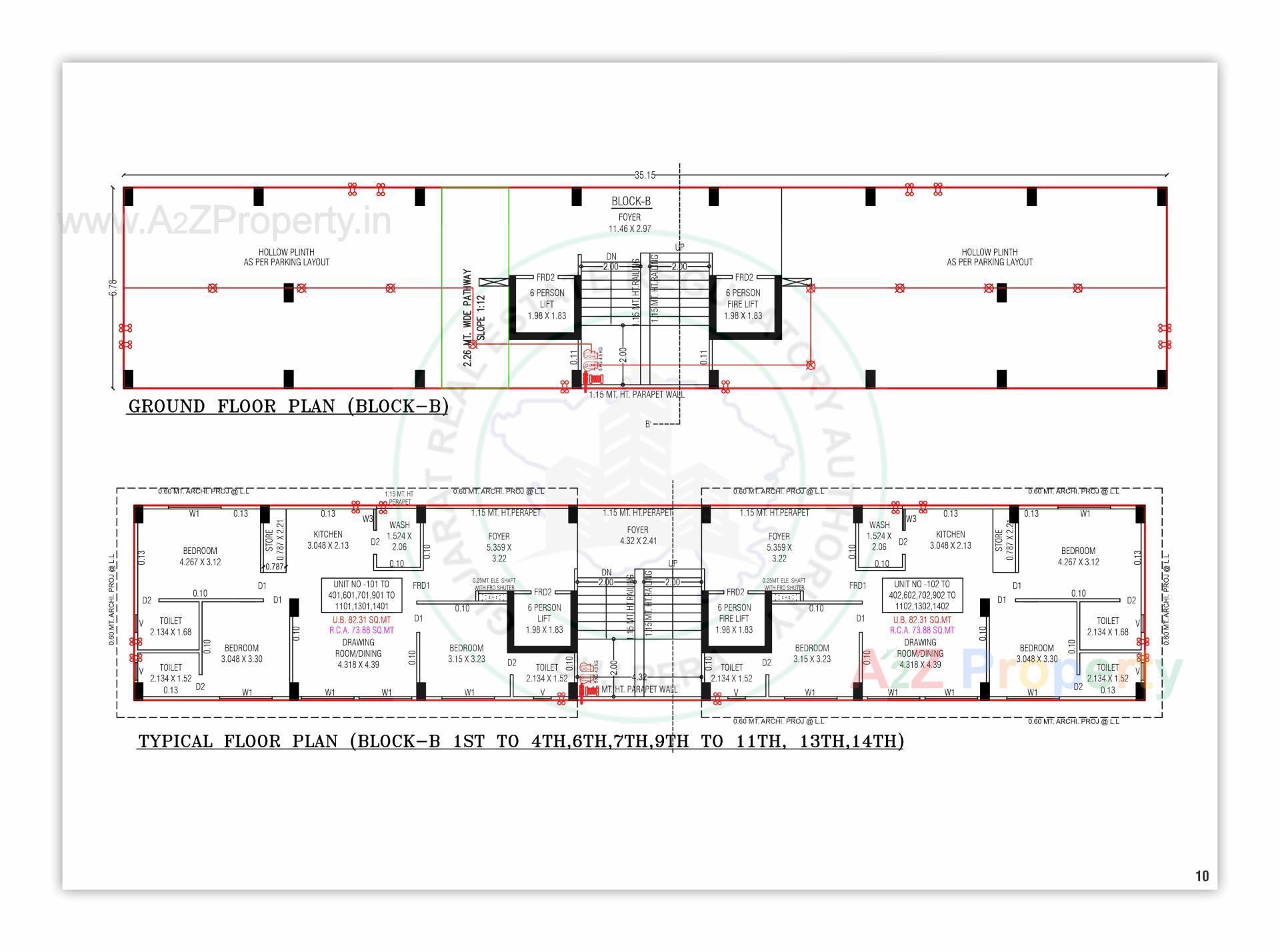 Layout of real estate project Aarohi Shivalay located at Chandkheda, Ahmedabad, Gujarat