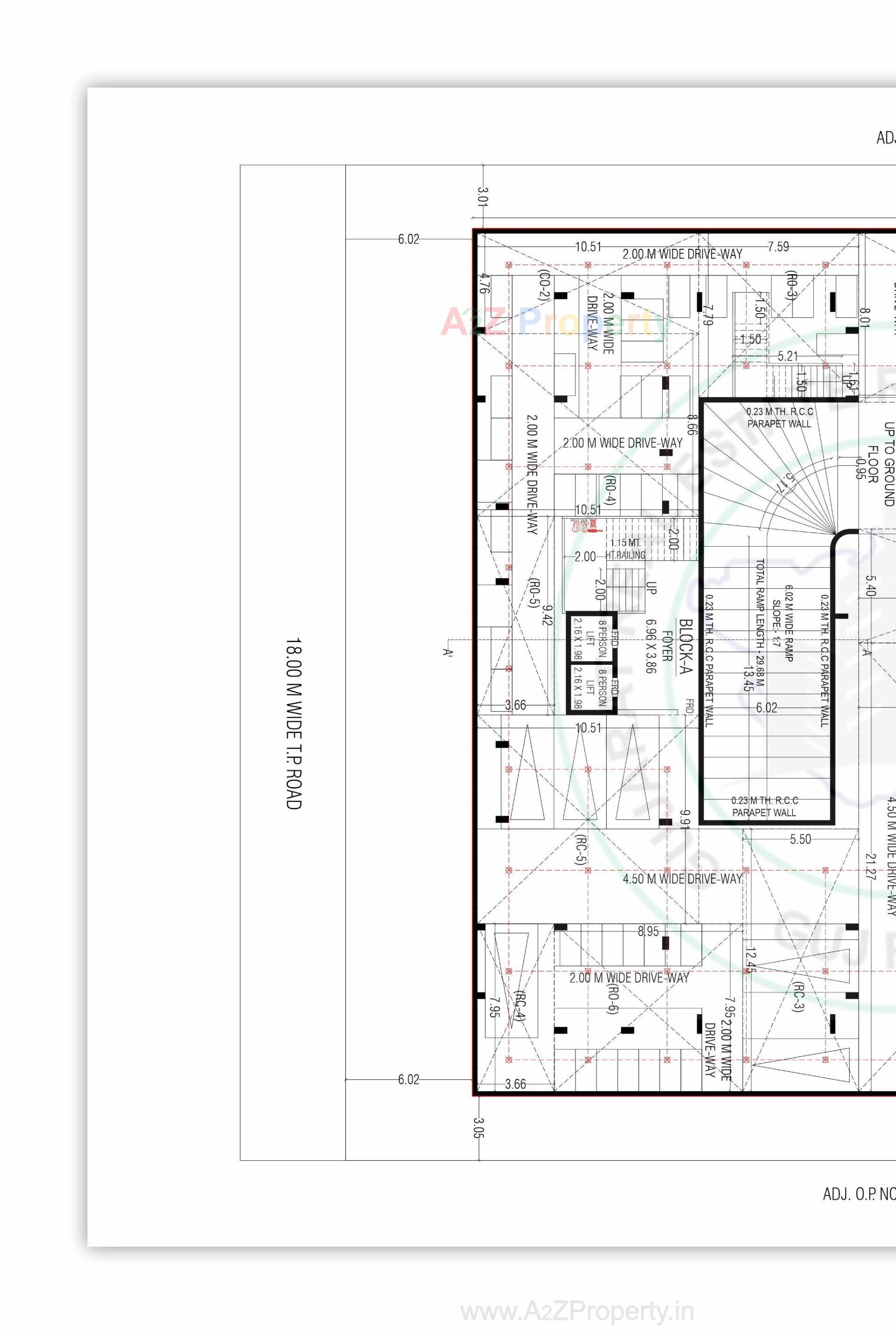 Layout of real estate project Aarohi Shivalay located at Chandkheda, Ahmedabad, Gujarat