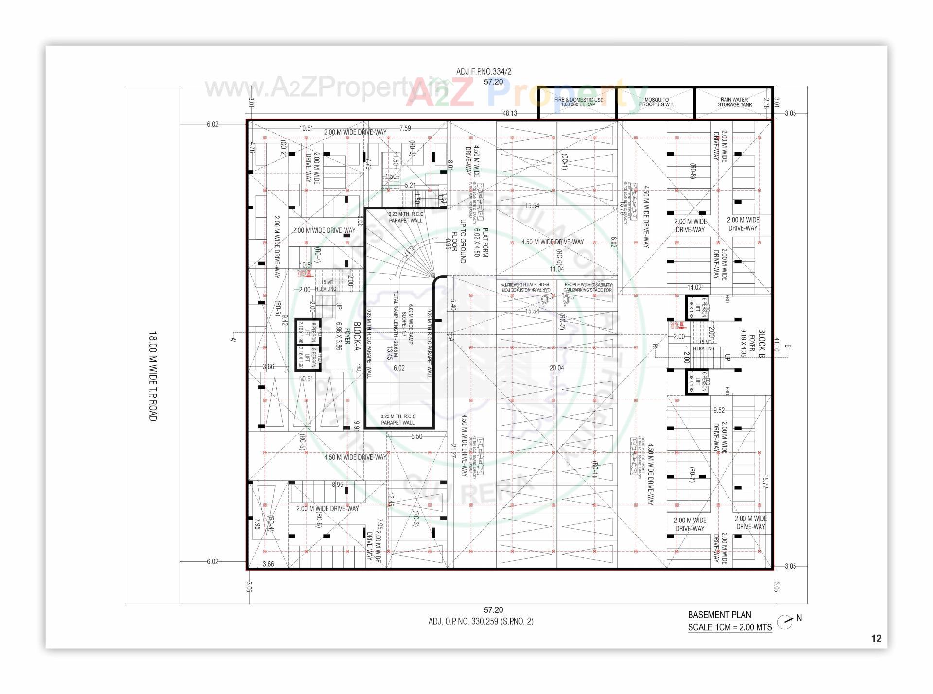Layout of real estate project Aarohi Shivalay located at Chandkheda, Ahmedabad, Gujarat