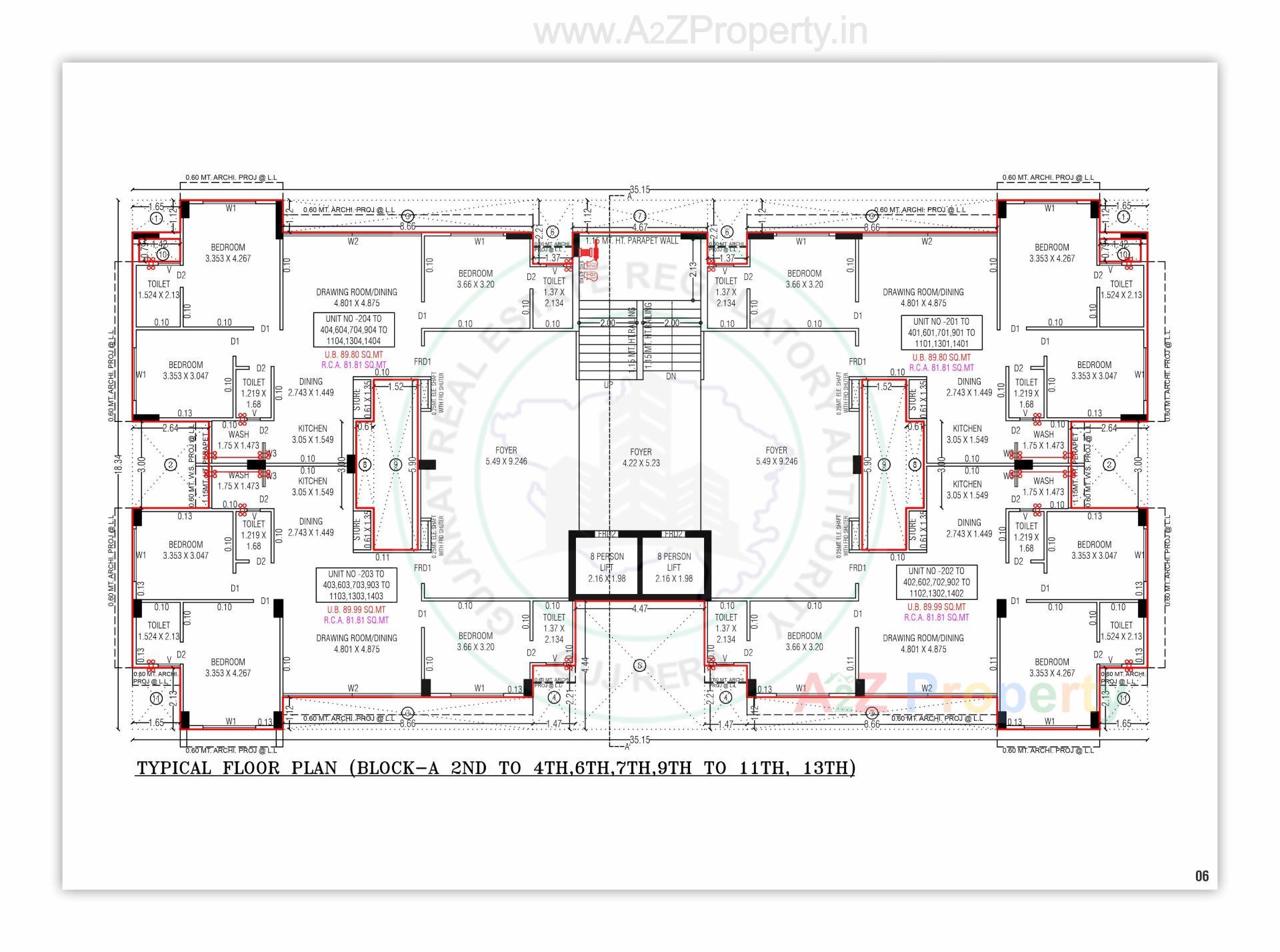 Layout of real estate project Aarohi Shivalay located at Chandkheda, Ahmedabad, Gujarat