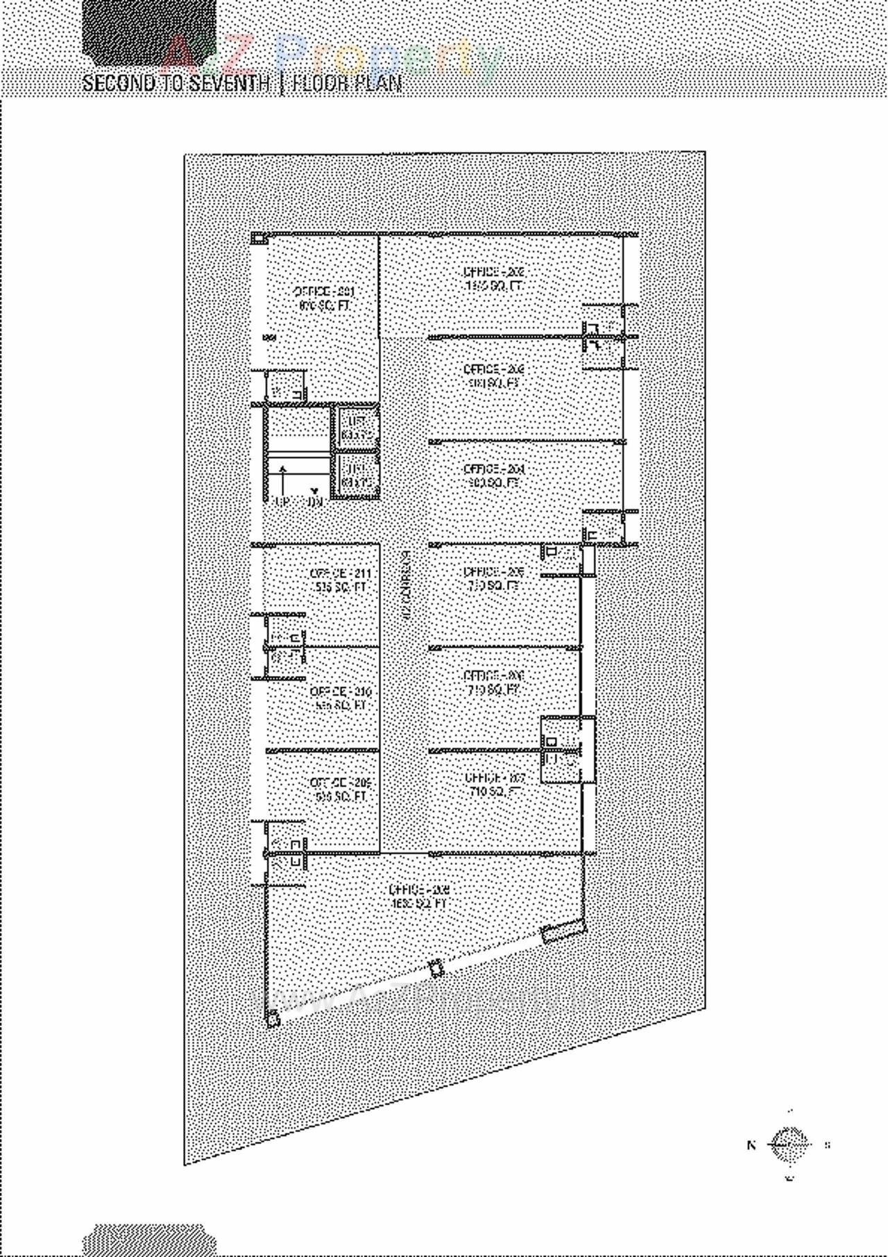 Layout of real estate project Aarohi Verve located at Ambli, Ahmedabad, Gujarat