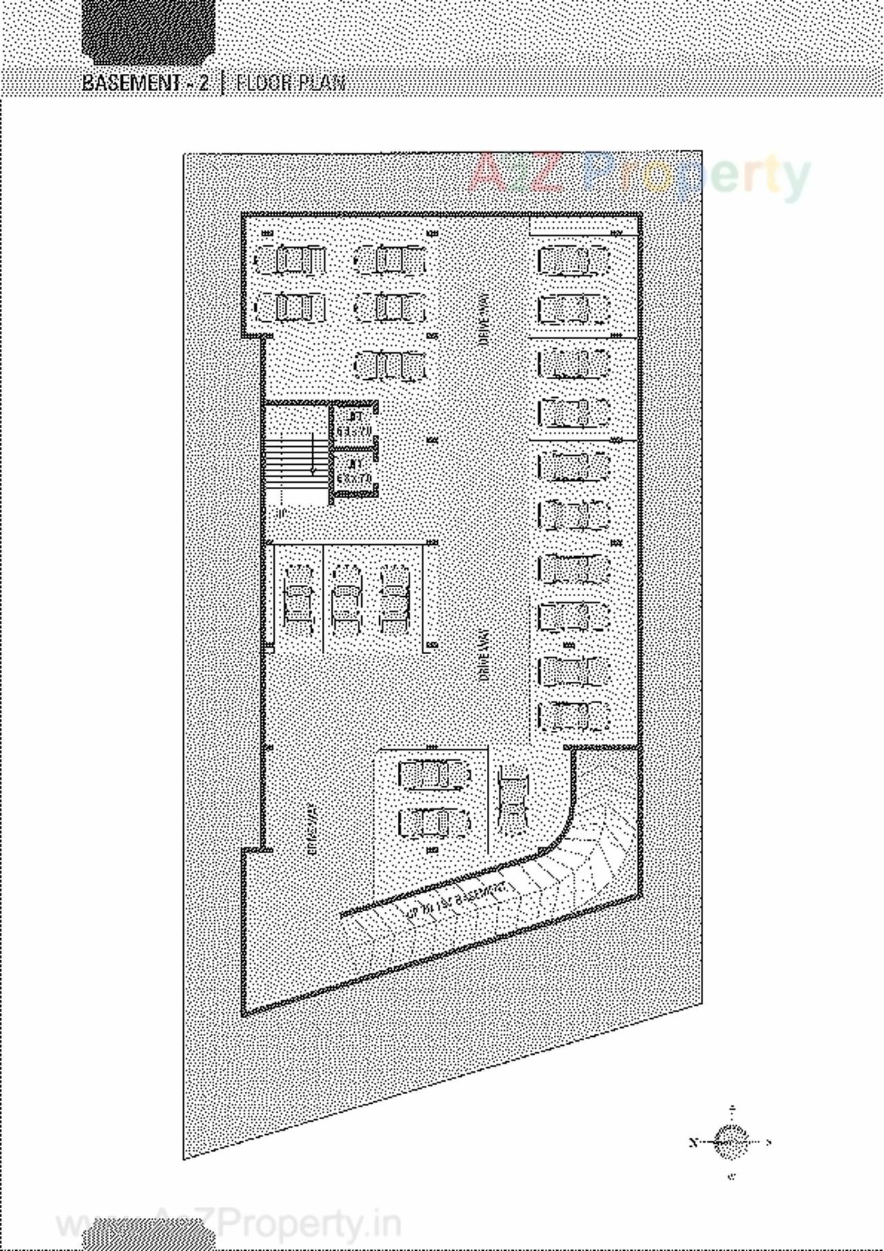 Layout of real estate project Aarohi Verve located at Ambli, Ahmedabad, Gujarat