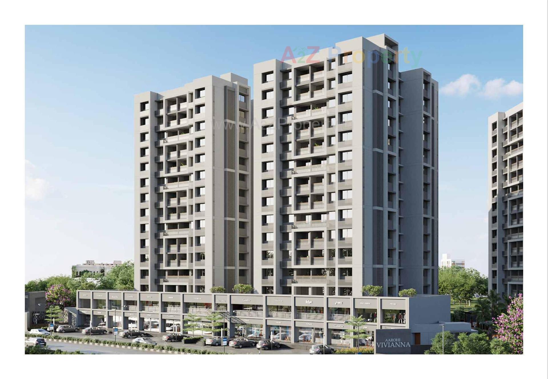 3D Elevation of real estate project Aarohi Vivianna located at Ghuma, Ahmedabad, Gujarat