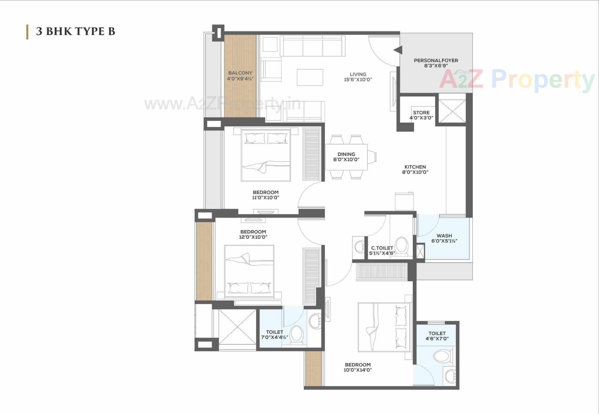 Layout of real estate project Aarohi Vivianna located at Ghuma, Ahmedabad, Gujarat