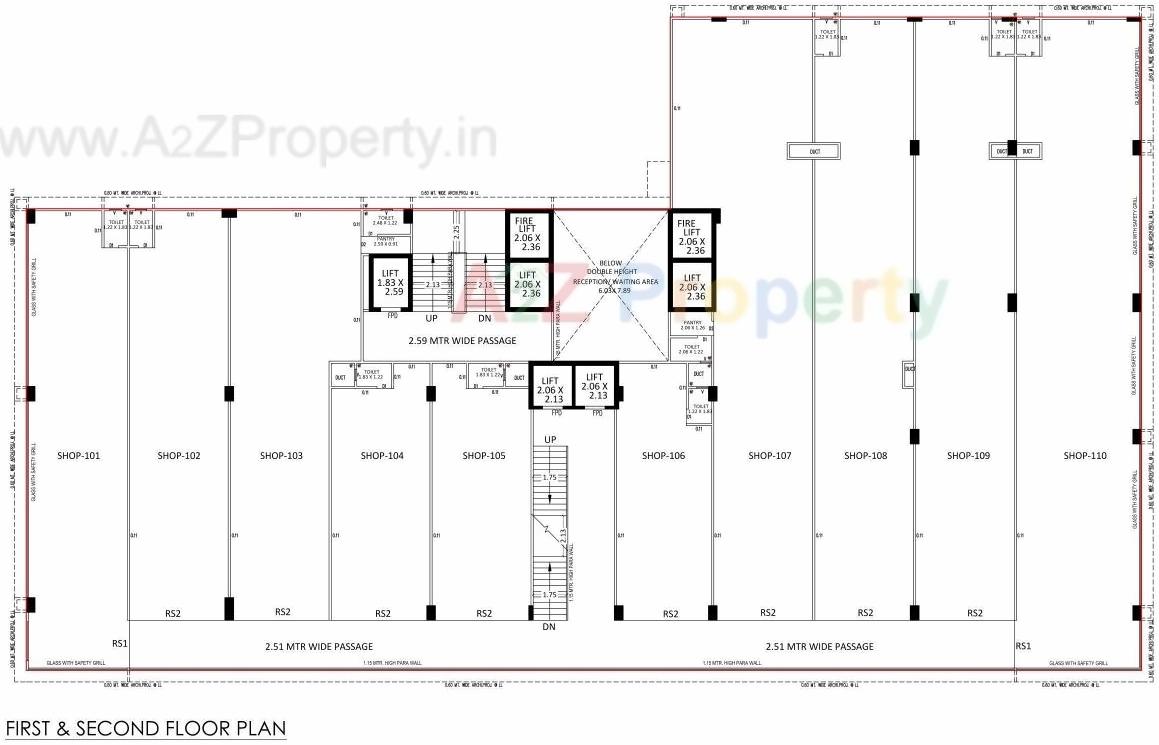 Layout of real estate project Aaron Spectra located at Bodakdev, Ahmedabad, Gujarat