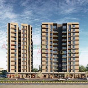 Elevation of real estate project Aaryabhumi located at Jodhpur, Ahmedabad, Gujarat