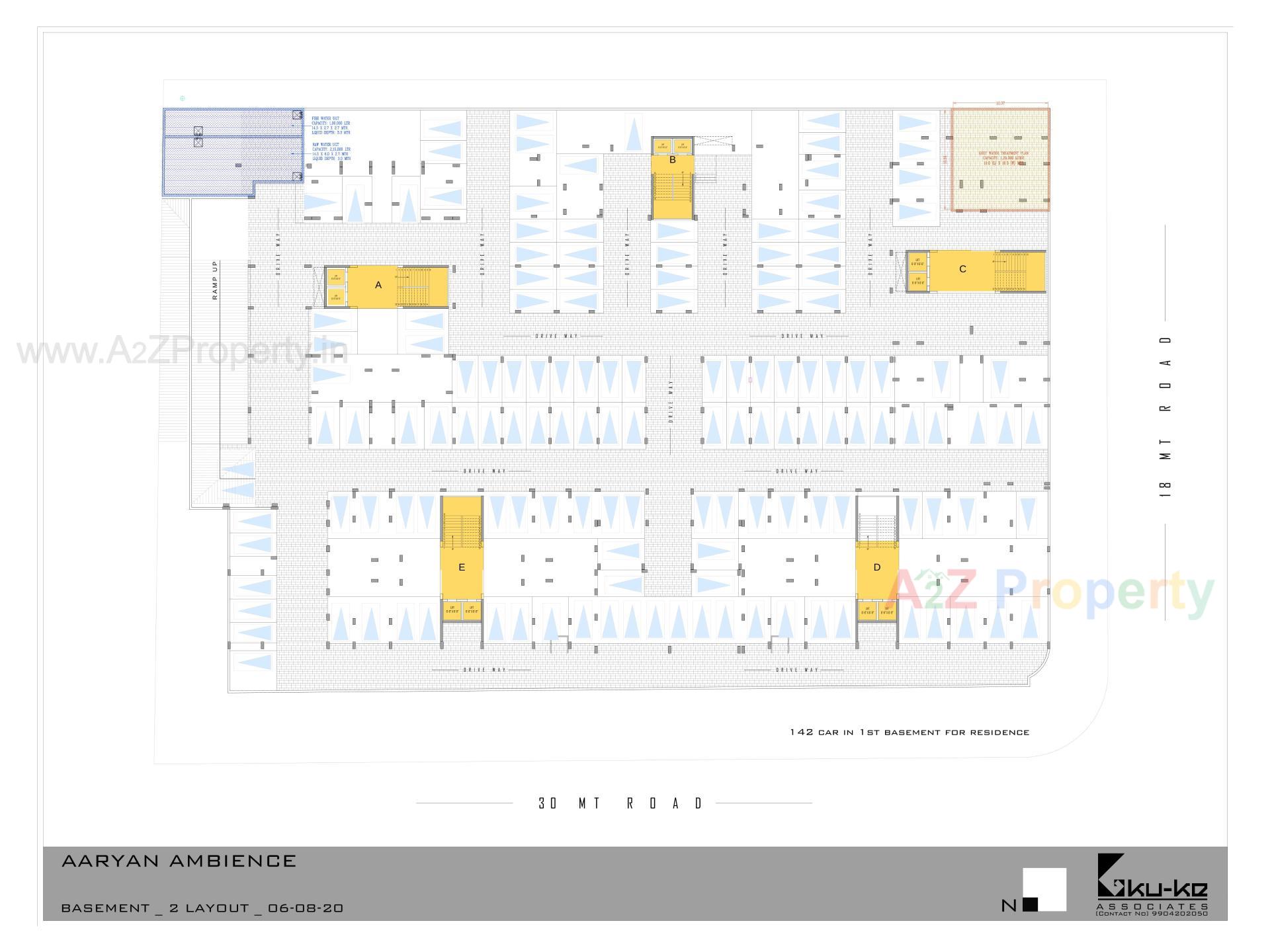 Layout of real estate project Aaryan Ambience located at Gota, Ahmedabad, Gujarat