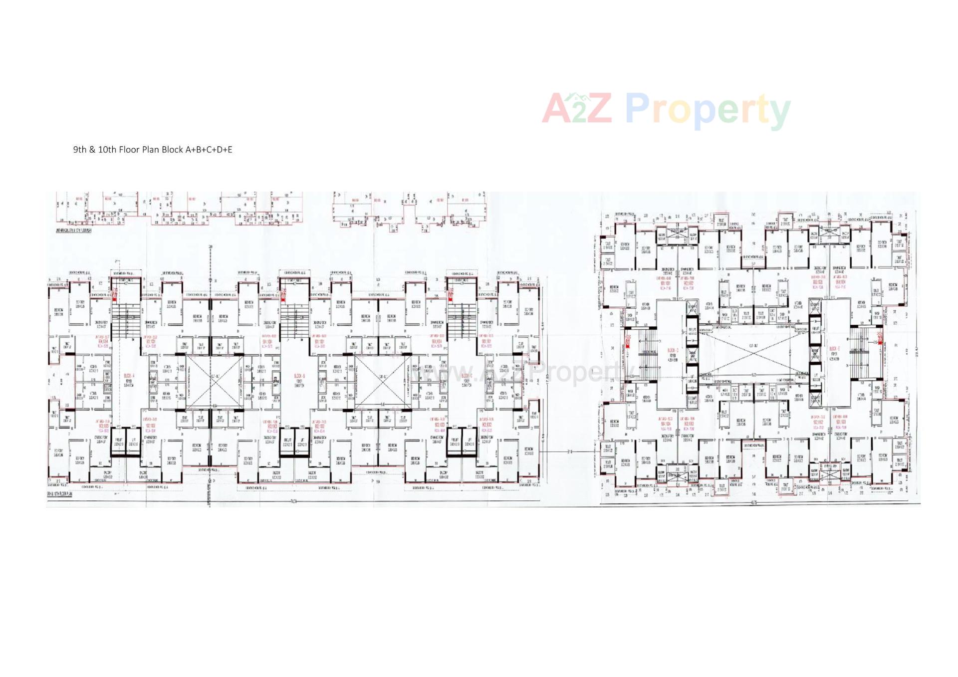 Layout of real estate project Aaryan Aviskaar located at Ahmedabad, Ahmedabad, Gujarat