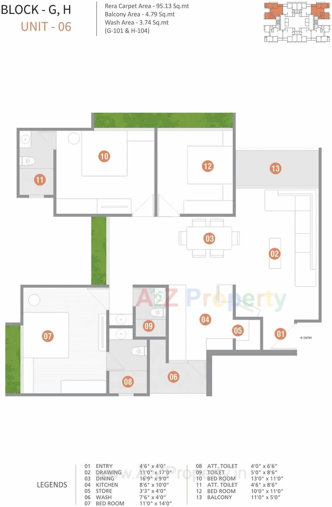 Layout of real estate project Aaryan City located at Gota, Ahmedabad, Gujarat