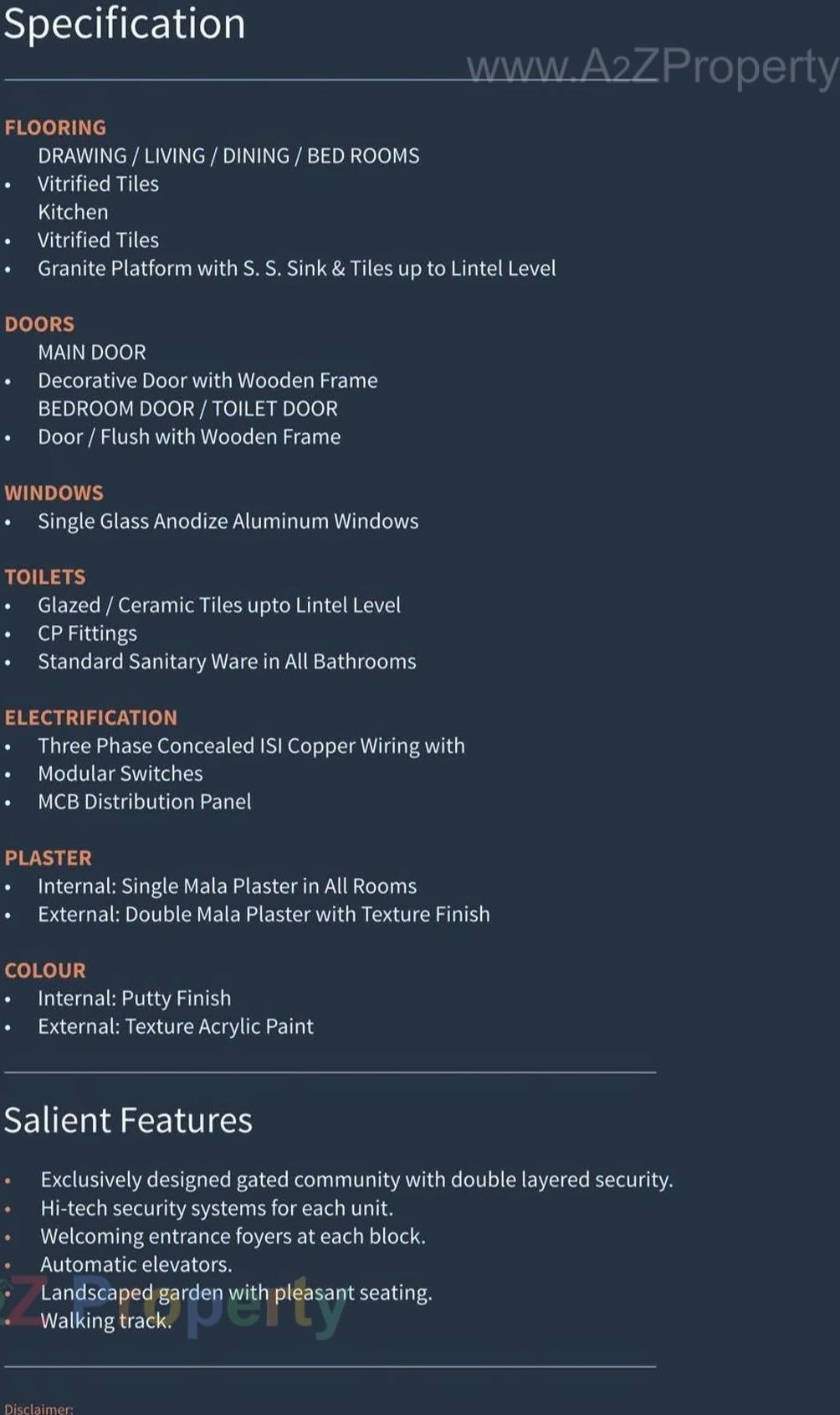 Project Specifications