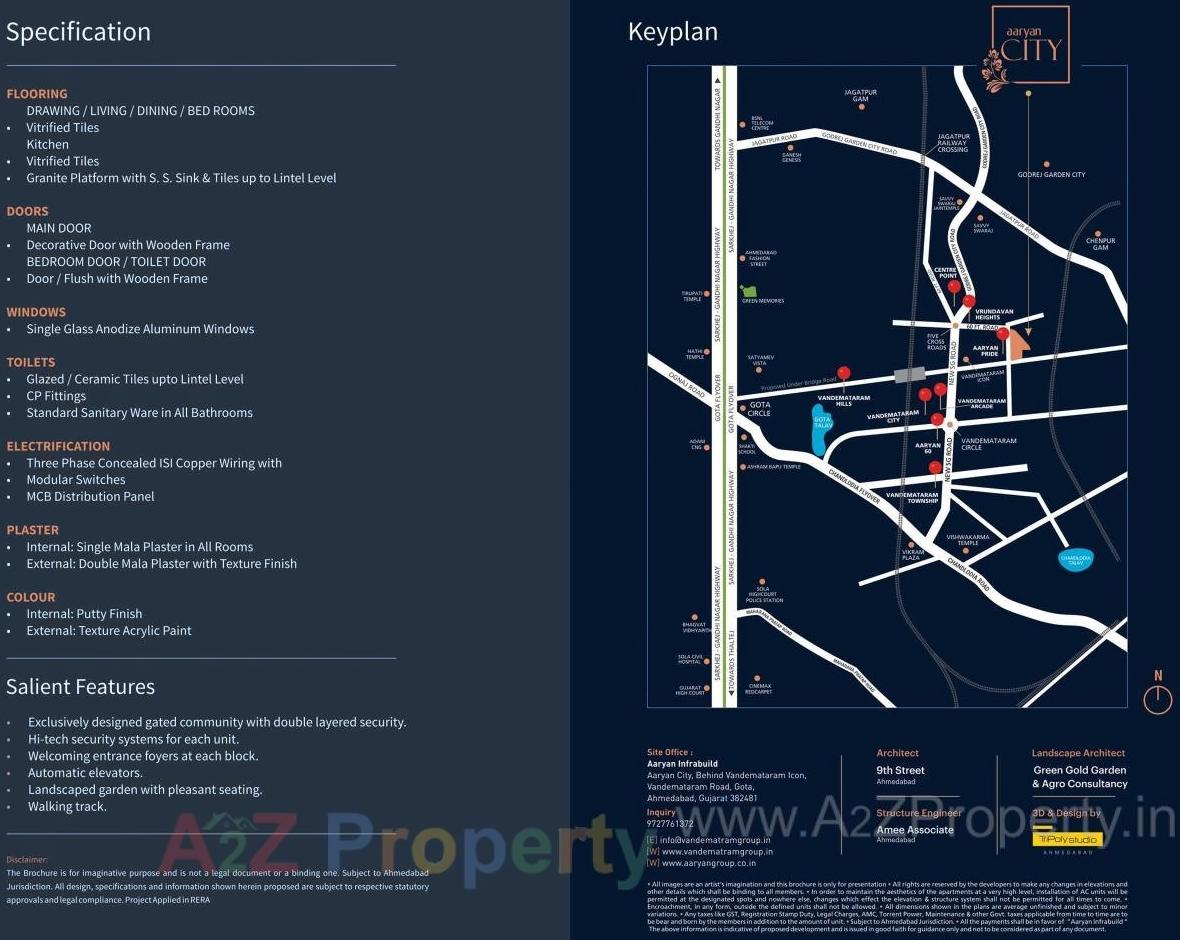  of real estate project Aaryan City located at Gota, Ahmedabad, Gujarat