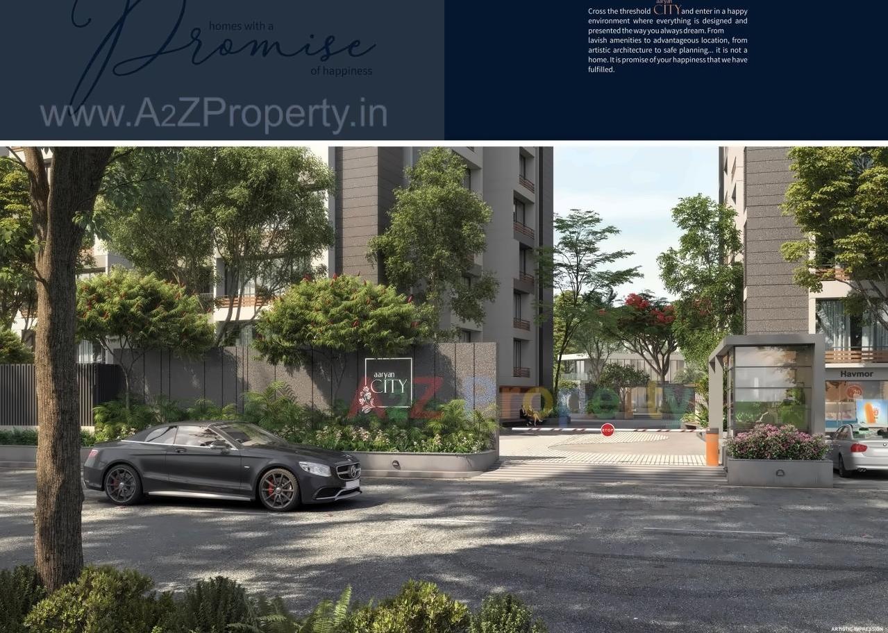 3D Elevation of real estate project Aaryan City located at Gota, Ahmedabad, Gujarat