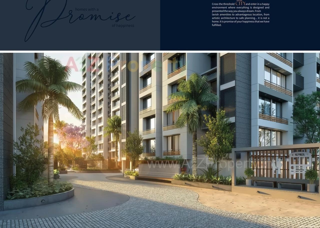 3D Elevation of real estate project Aaryan City located at Gota, Ahmedabad, Gujarat